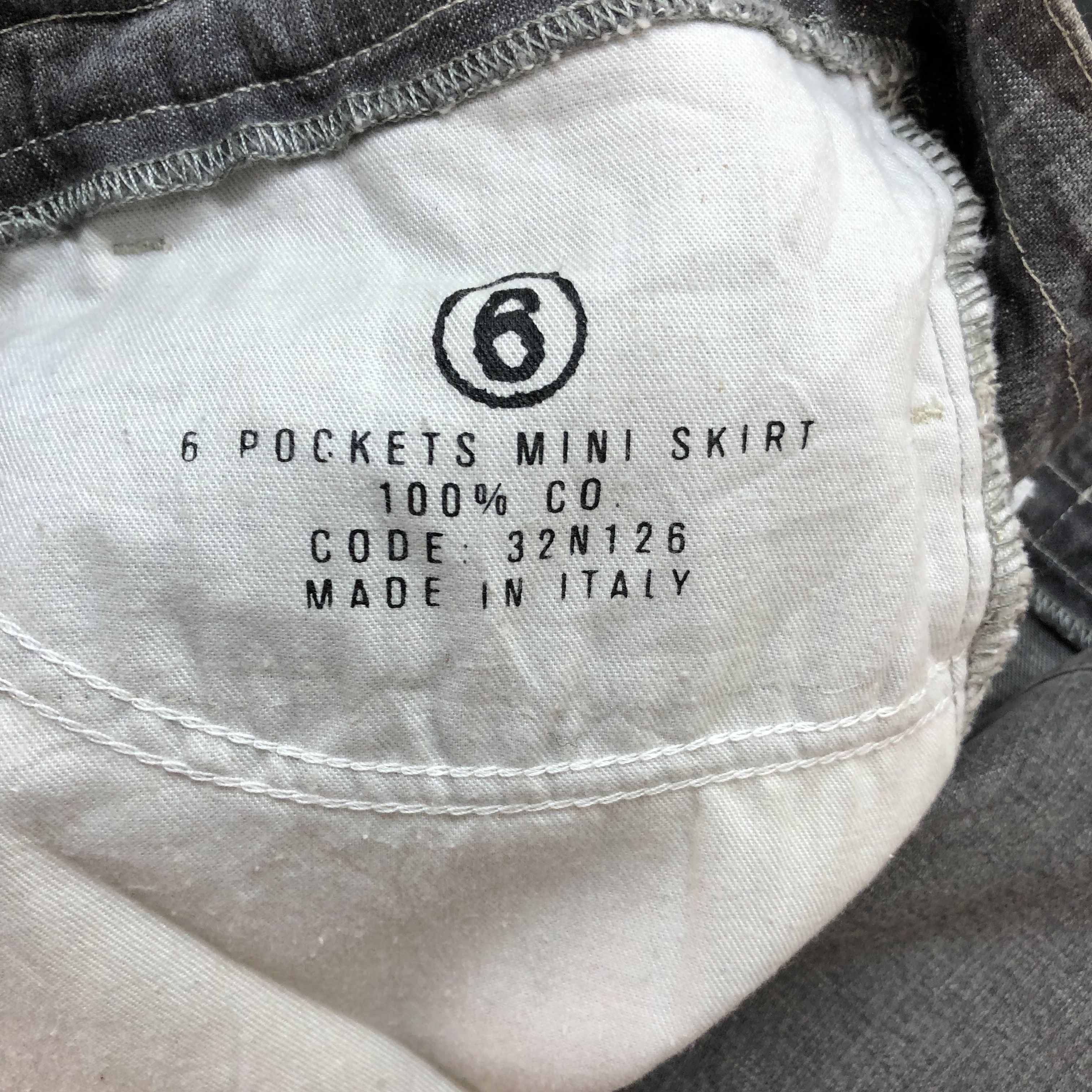 Maison Margiela MAISON MARGIELA 6 POCKETS DENIM MINI SKIRT #5670-201 Size 29" - 8 Thumbnail