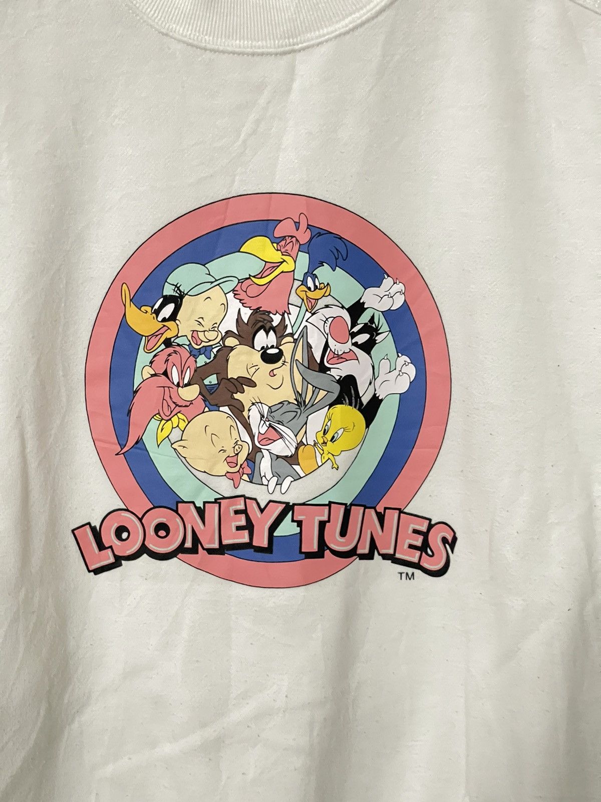 Japanese Brand × Vintage × Warner Bros Vintage Looney Tunes Promo Team Big Logo Sweatshirt Size US L / EU 52-54 / 3 - 2 Thumbnail
