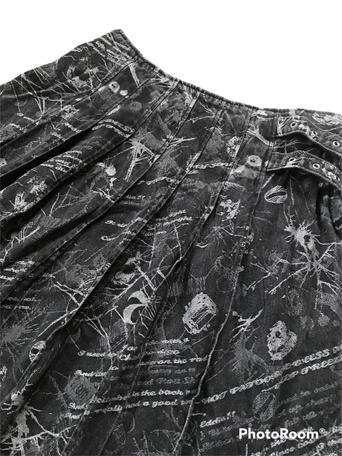 Hysteric Glamour × Japanese Brand × Vintage 💥FinalDrop💥Vintage Ba-tsu Studio Gothic Punk Skirt Size 28" / US 6 / IT 42 - 4 Thumbnail