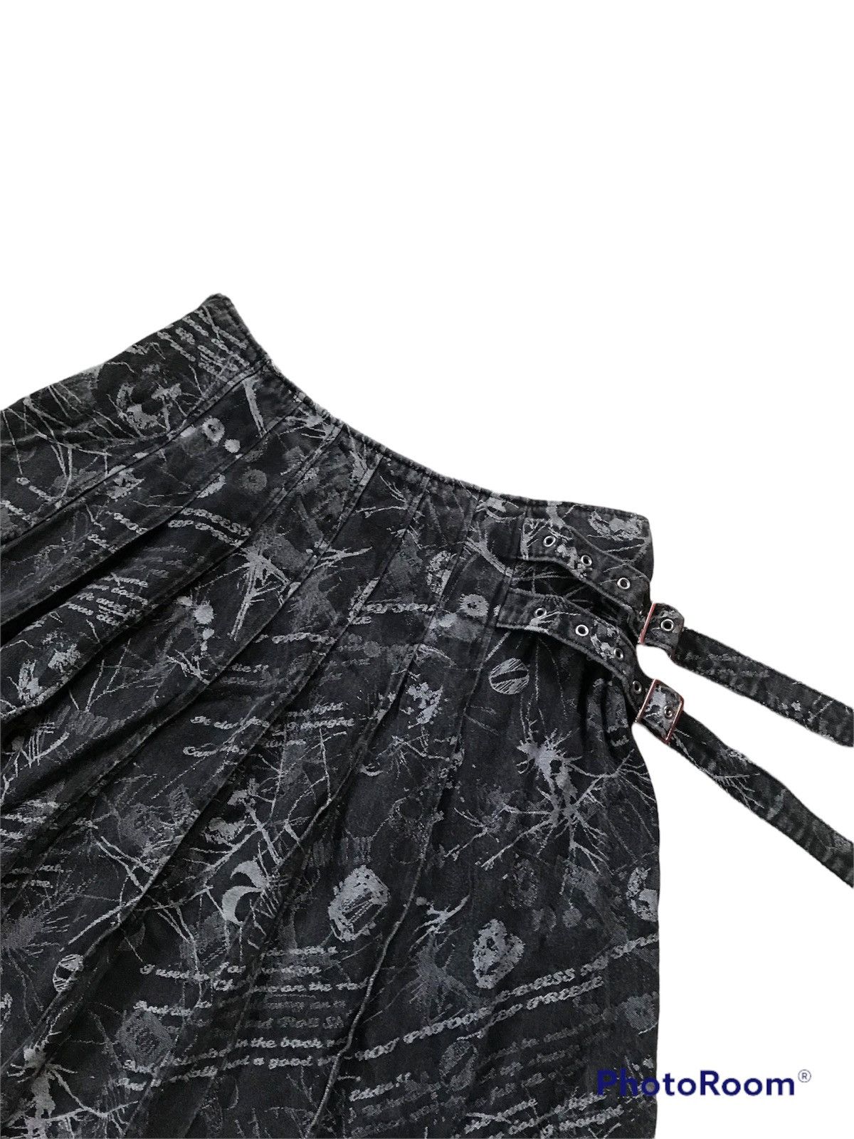 Hysteric Glamour × Japanese Brand × Vintage 💥FinalDrop💥Vintage Ba-tsu Studio Gothic Punk Skirt Size 28" / US 6 / IT 42 - 2 Thumbnail