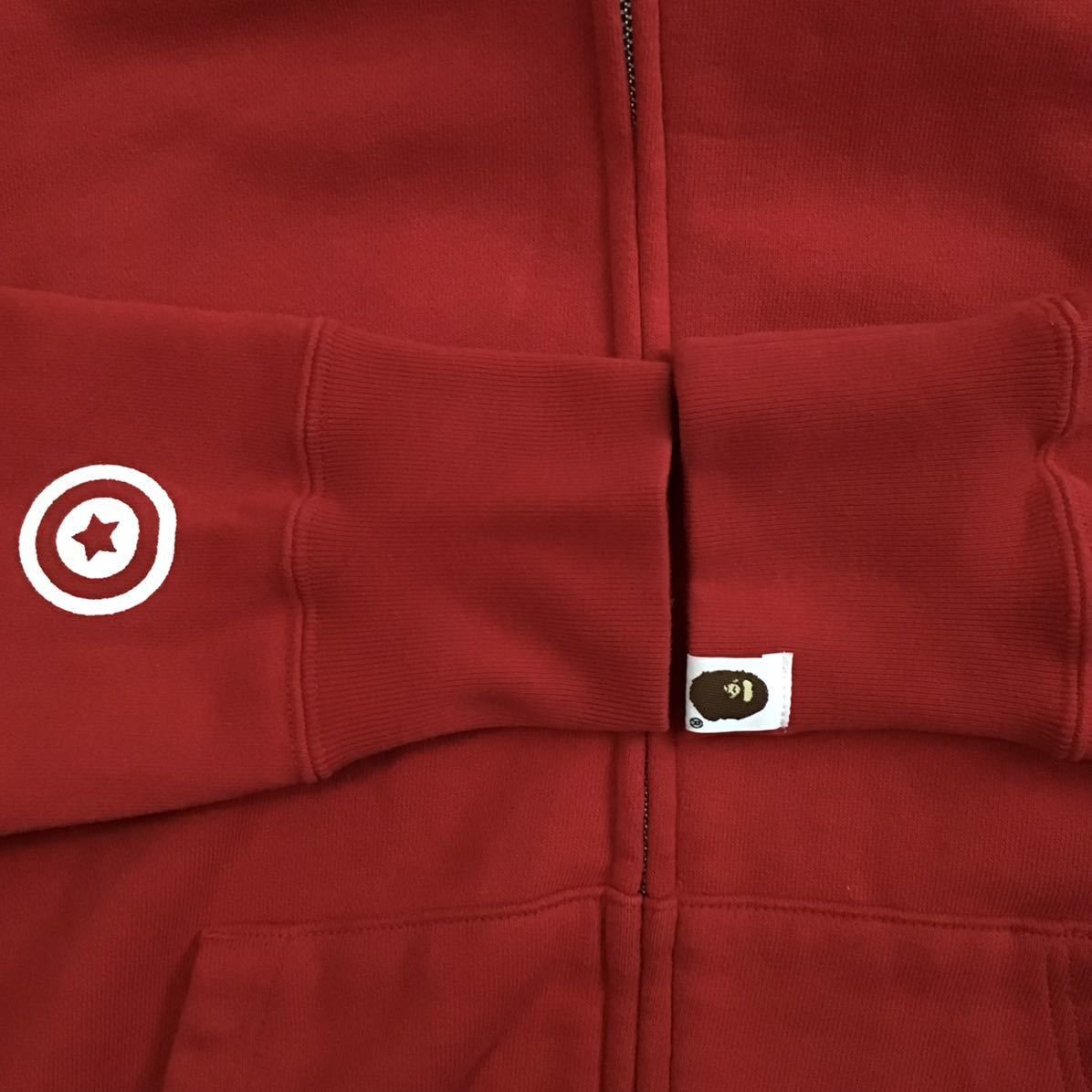 Bape BAPE Red camo shark full zip hoodie a bathing ape Size US S / EU 44-46 / 1 - 6 Thumbnail