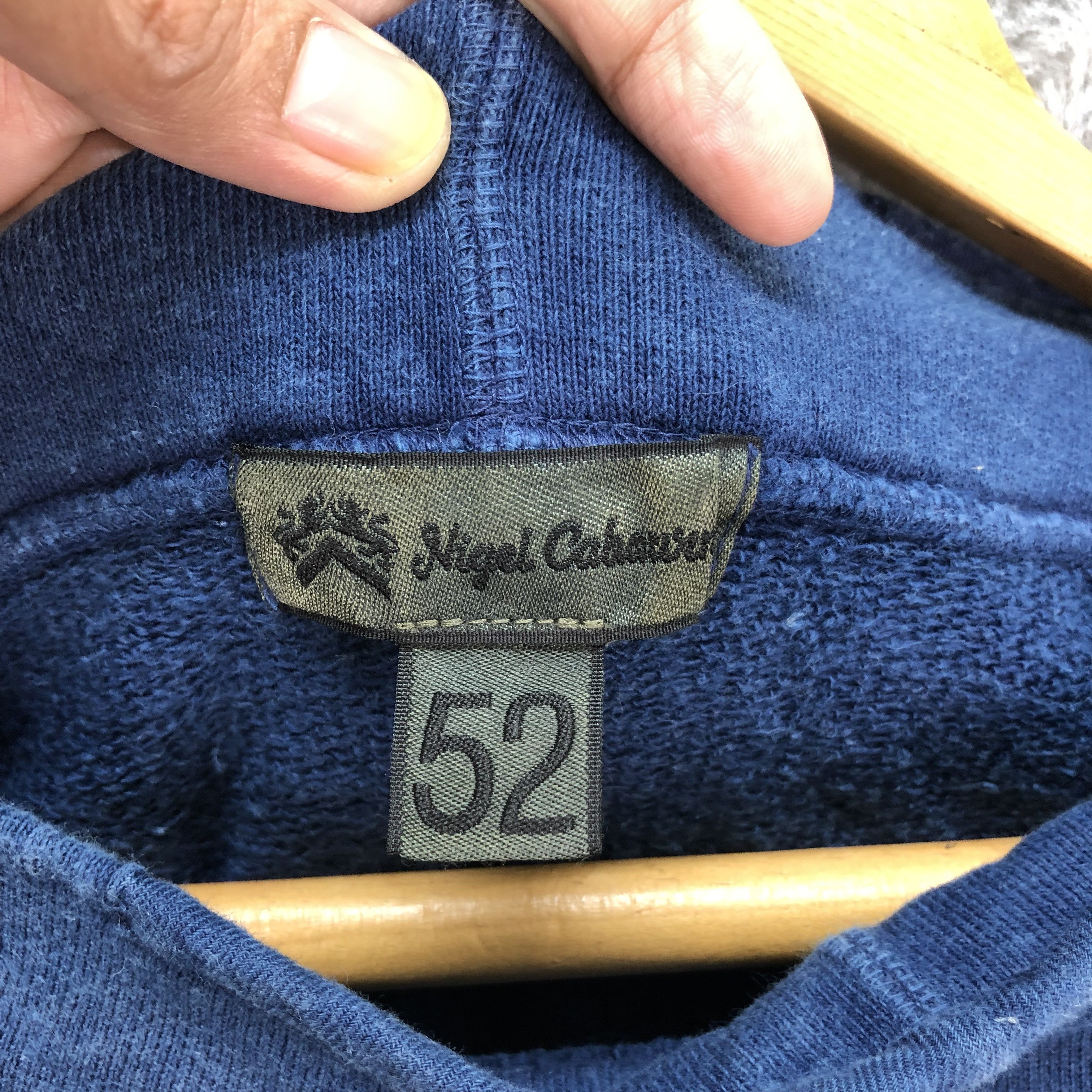 Nigel Cabourn NIGEL CABOURN PATCHWORK INDIGO SWEATSHIRTS #5337-185 Size US L / EU 52-54 / 3 - 6 Thumbnail