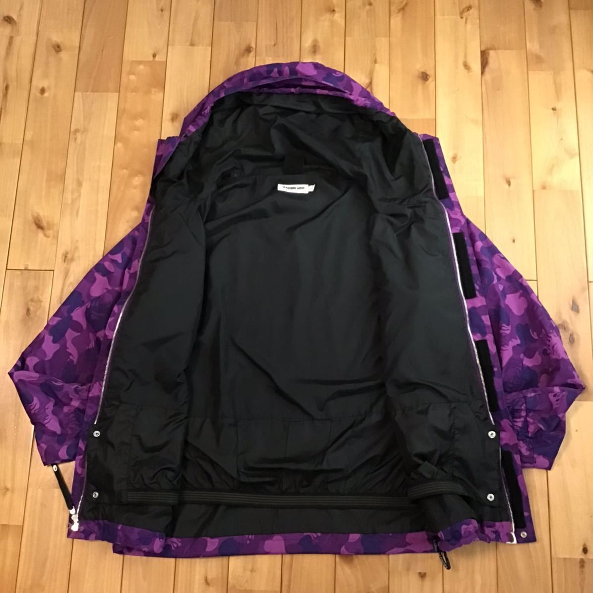Bape × Nigo BAPE Fire camo purple snowboard jacket flame a bathing ape Size US L / EU 52-54 / 3 - 4 Thumbnail