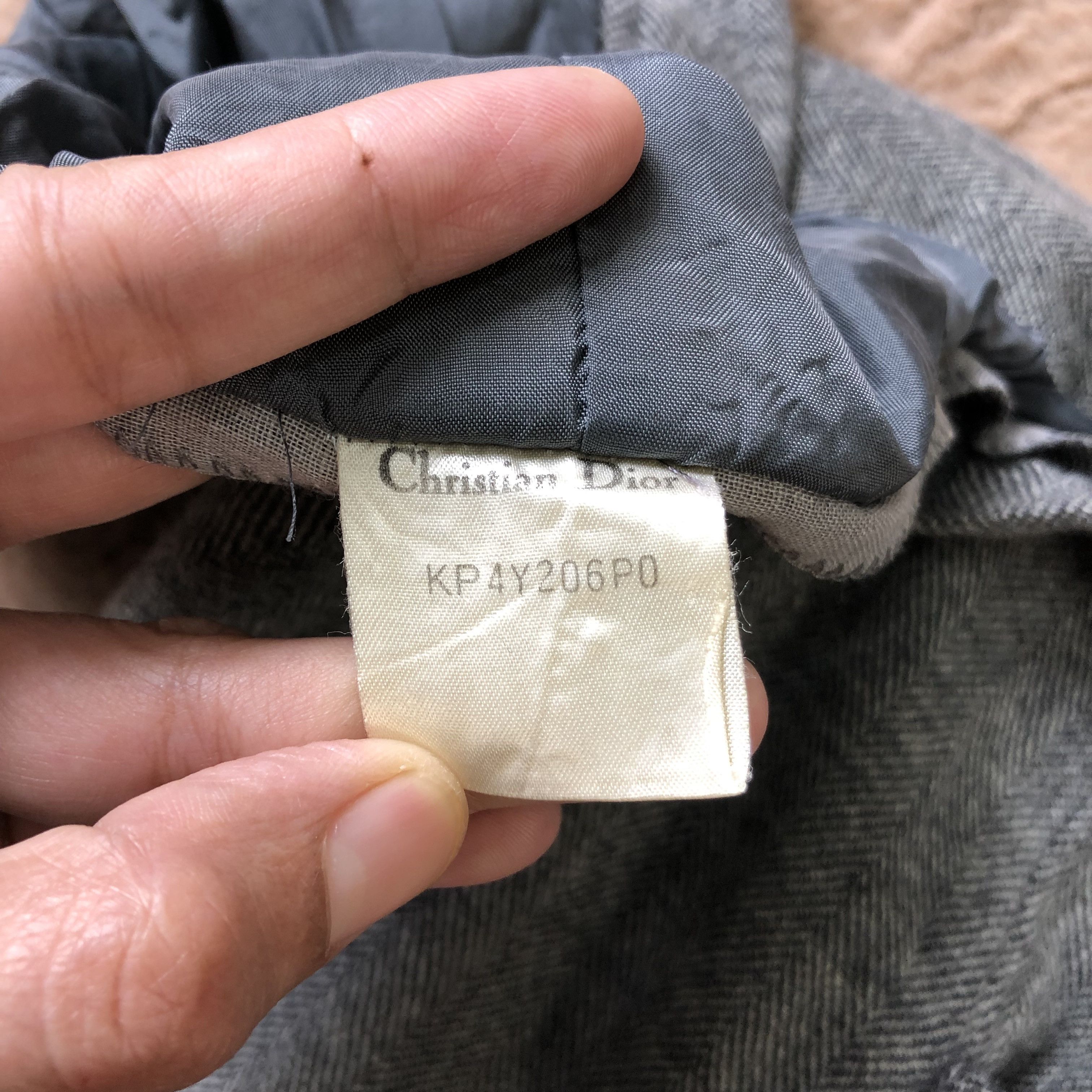 Christian Dior Monsieur VINTAGE CHRISTIAN DIOR HERRINGBONE WOOL PANTS #5722-204 Size 27" / US 4 / IT 40 - 8 Thumbnail