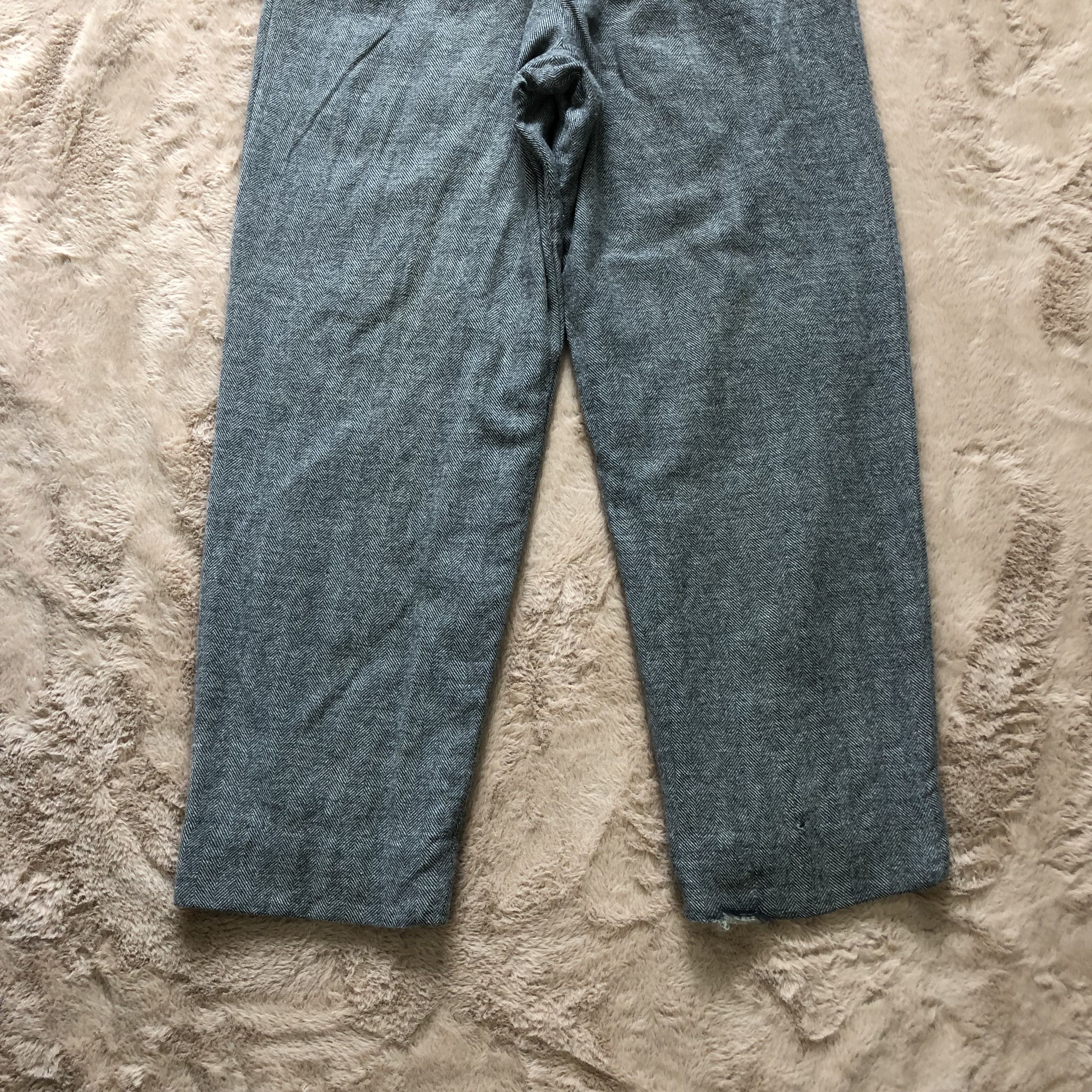 Christian Dior Monsieur VINTAGE CHRISTIAN DIOR HERRINGBONE WOOL PANTS #5722-204 Size 27" / US 4 / IT 40 - 10 Thumbnail