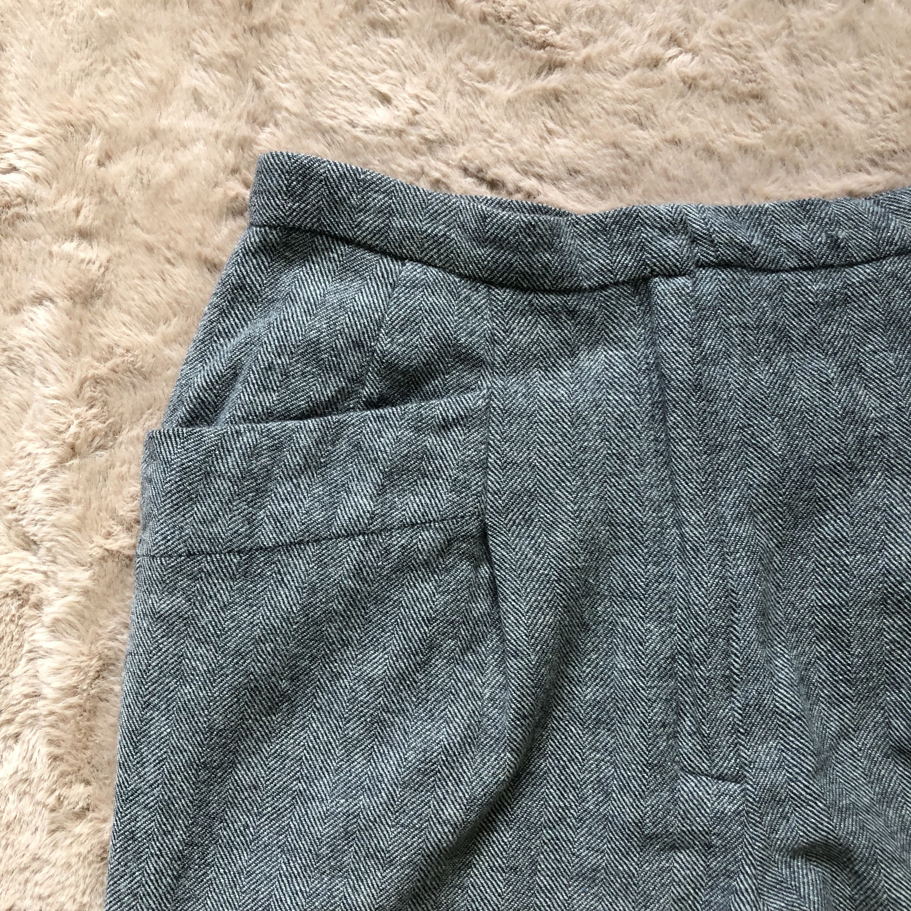 Christian Dior Monsieur VINTAGE CHRISTIAN DIOR HERRINGBONE WOOL PANTS #5722-204 Size 27" / US 4 / IT 40 - 3 Thumbnail