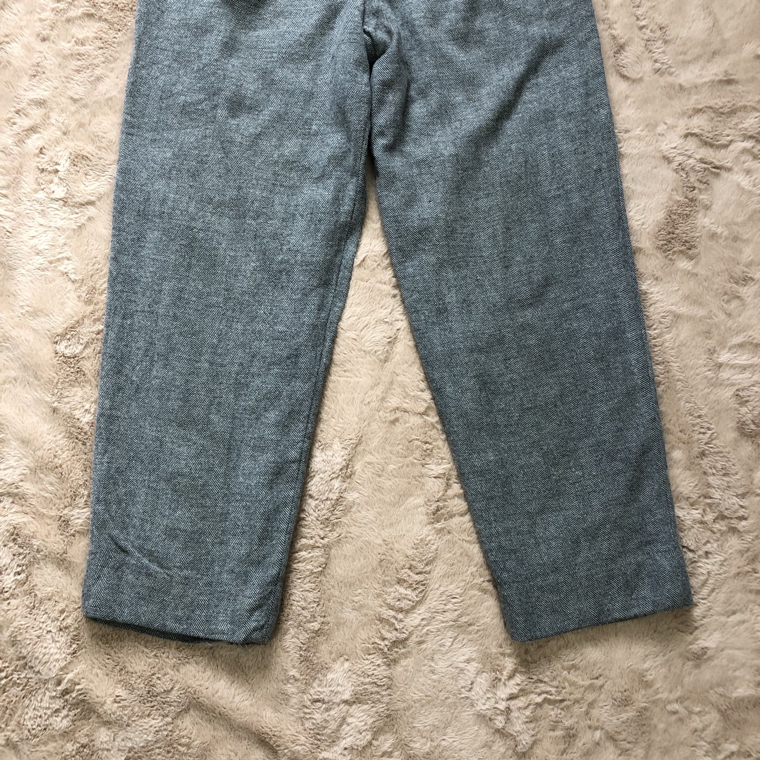 Christian Dior Monsieur VINTAGE CHRISTIAN DIOR HERRINGBONE WOOL PANTS #5722-204 Size 27" / US 4 / IT 40 - 6 Thumbnail