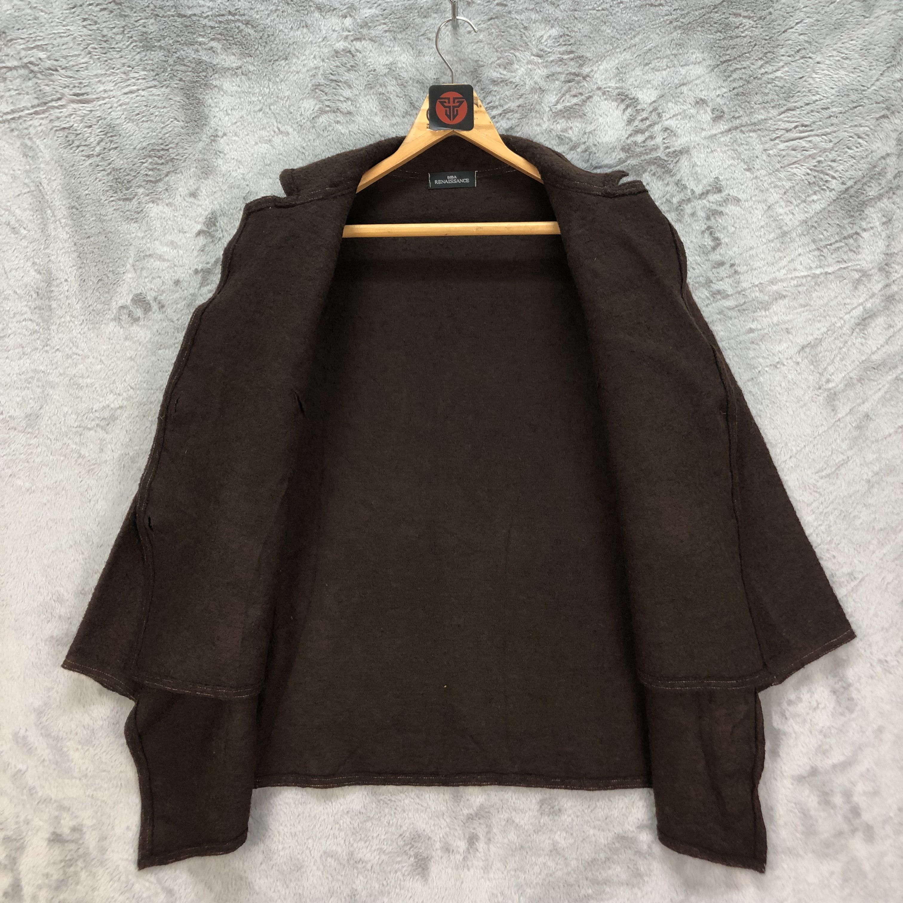 Japanese Brand BIBA RENAISSANCE VERY NICE DESIGN WOOL COAT #6453-67 Size S / US 4 / IT 40 - 7 Thumbnail