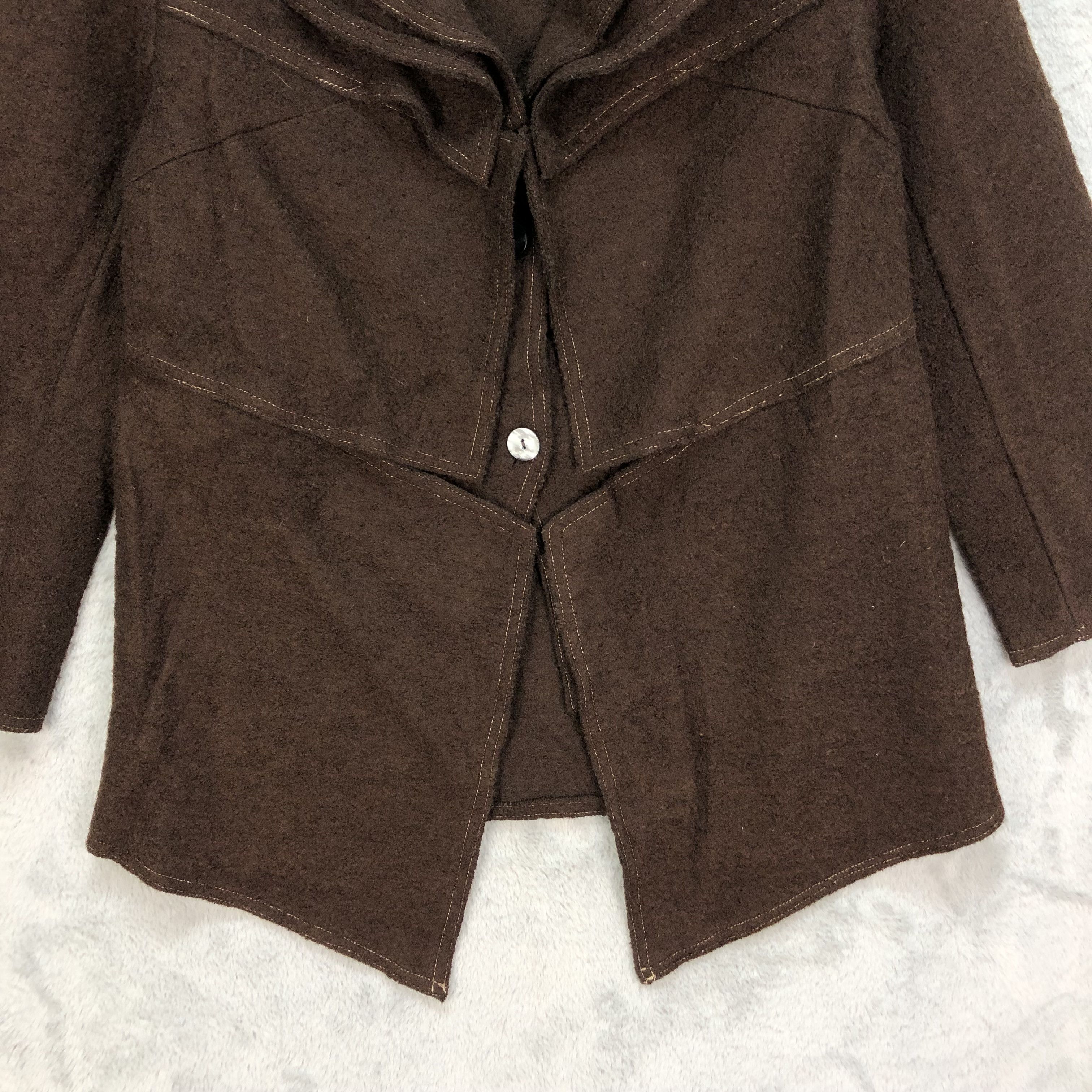 Japanese Brand BIBA RENAISSANCE VERY NICE DESIGN WOOL COAT #6453-67 Size S / US 4 / IT 40 - 3 Thumbnail