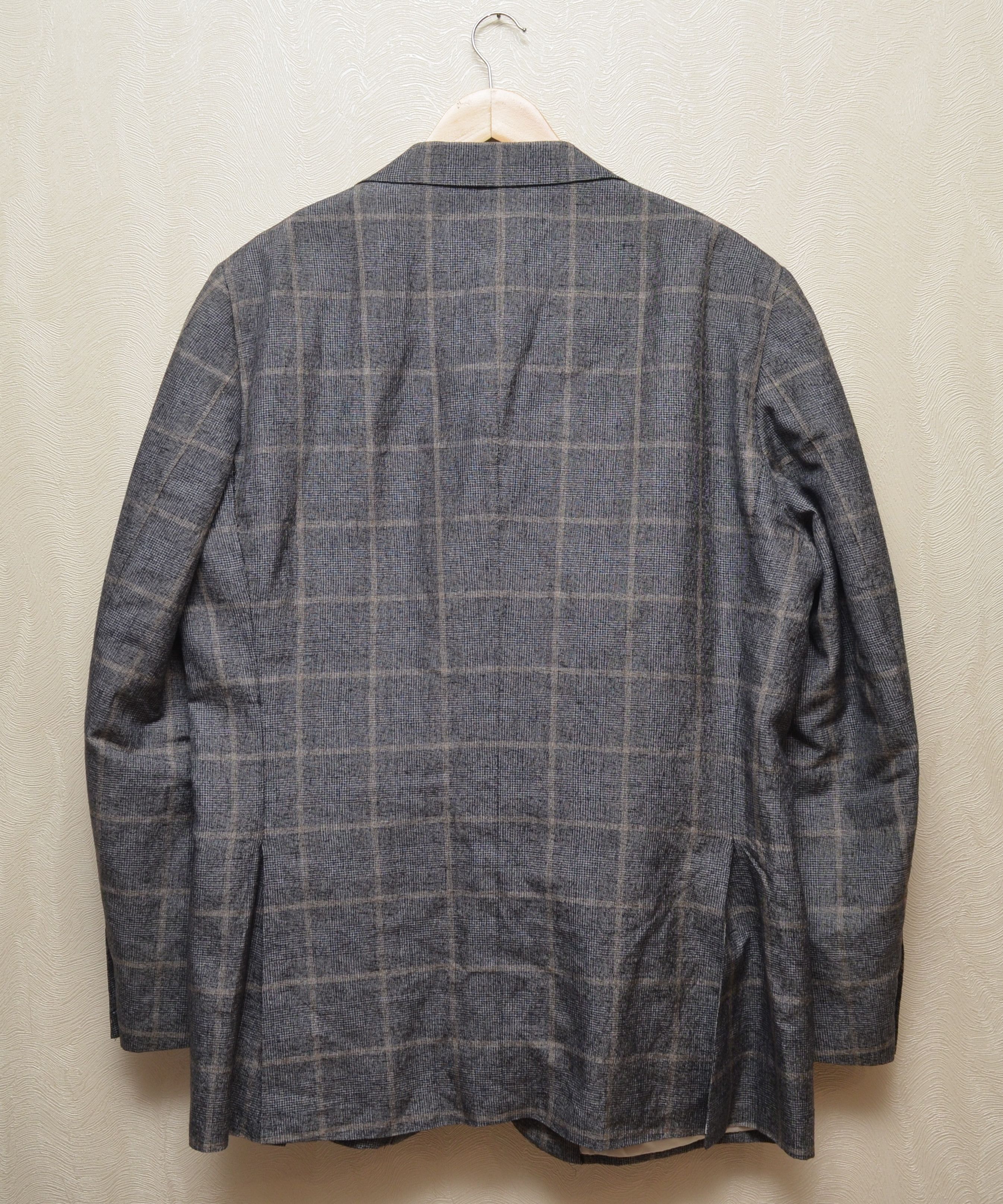 Designer × Suitsupply SUITSUPPLY Blazer Woven by Ferla Silk Linen Wool EU56 US46 Size 46R - 9 Thumbnail