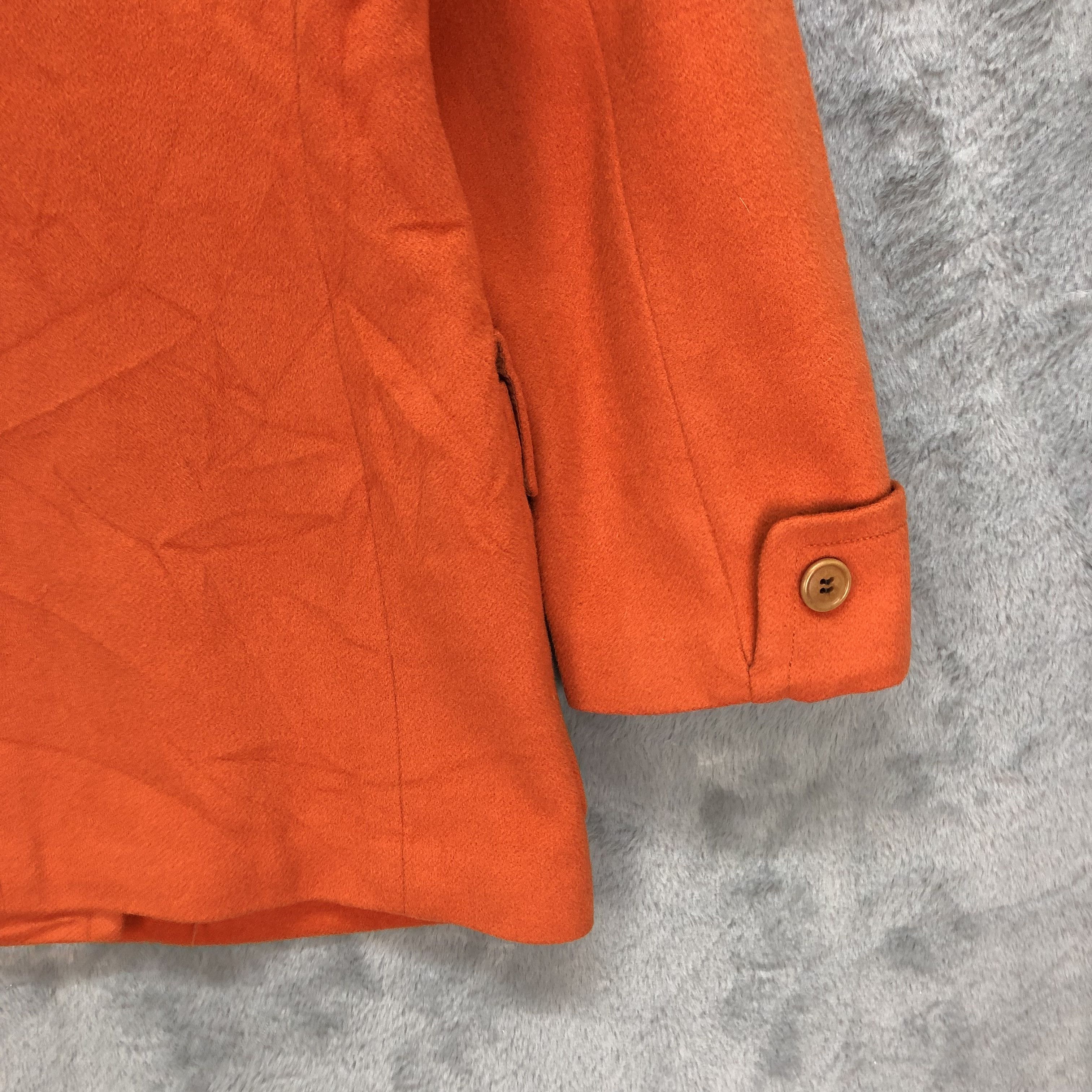 Other BEAGLE LAMBWOOL DOUBLE BREASTED ORANGE COAT #6424-66 Size S / US 4 / IT 40 - 14 Thumbnail