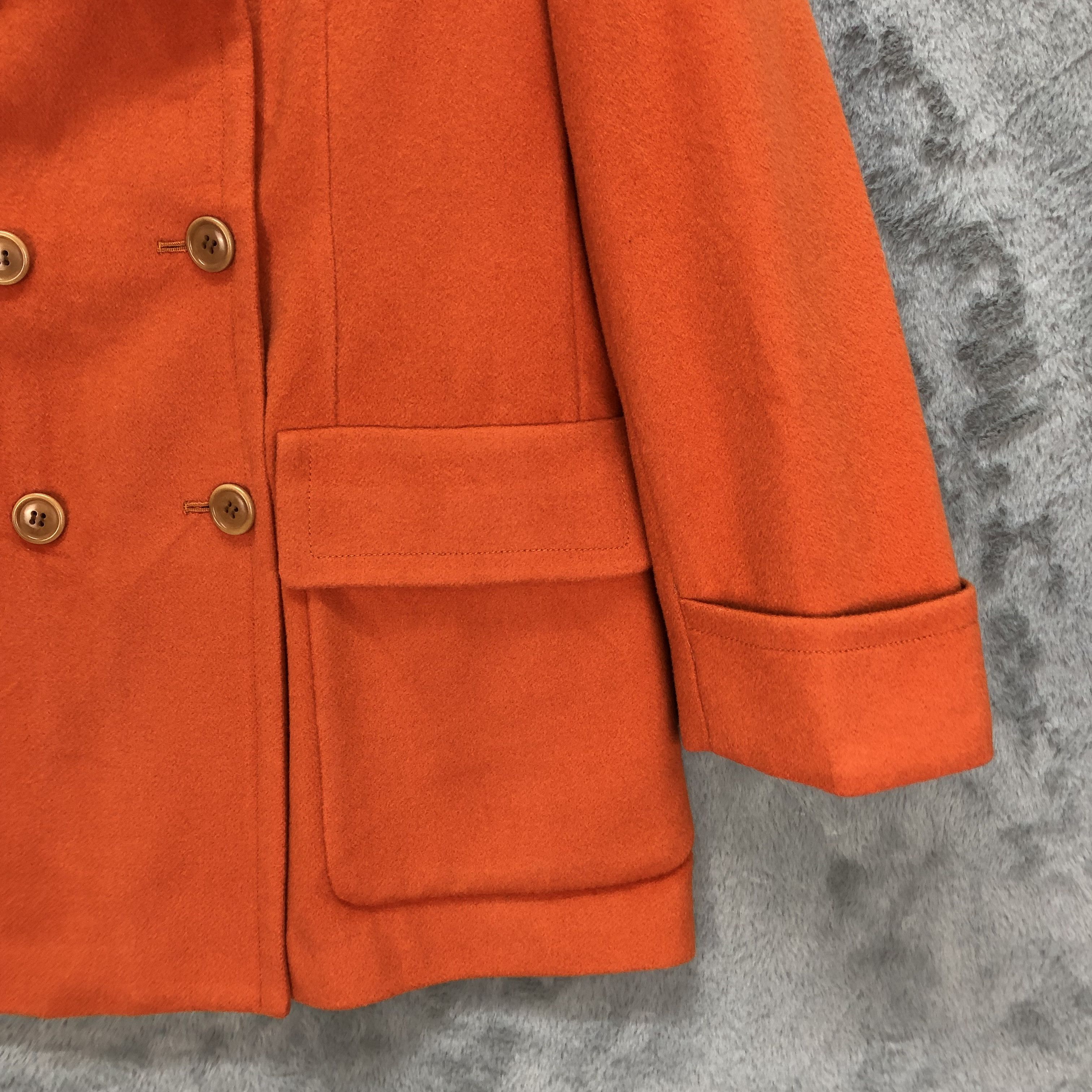 Other BEAGLE LAMBWOOL DOUBLE BREASTED ORANGE COAT #6424-66 Size S / US 4 / IT 40 - 5 Thumbnail