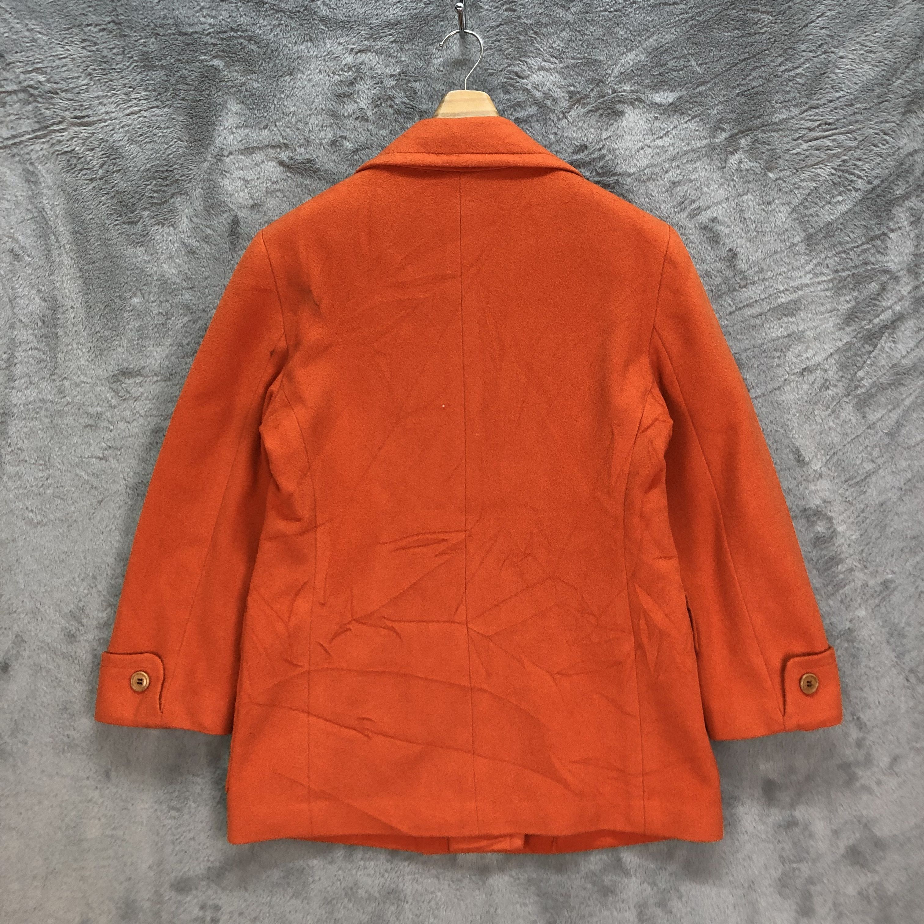 Other BEAGLE LAMBWOOL DOUBLE BREASTED ORANGE COAT #6424-66 Size S / US 4 / IT 40 - 12 Thumbnail