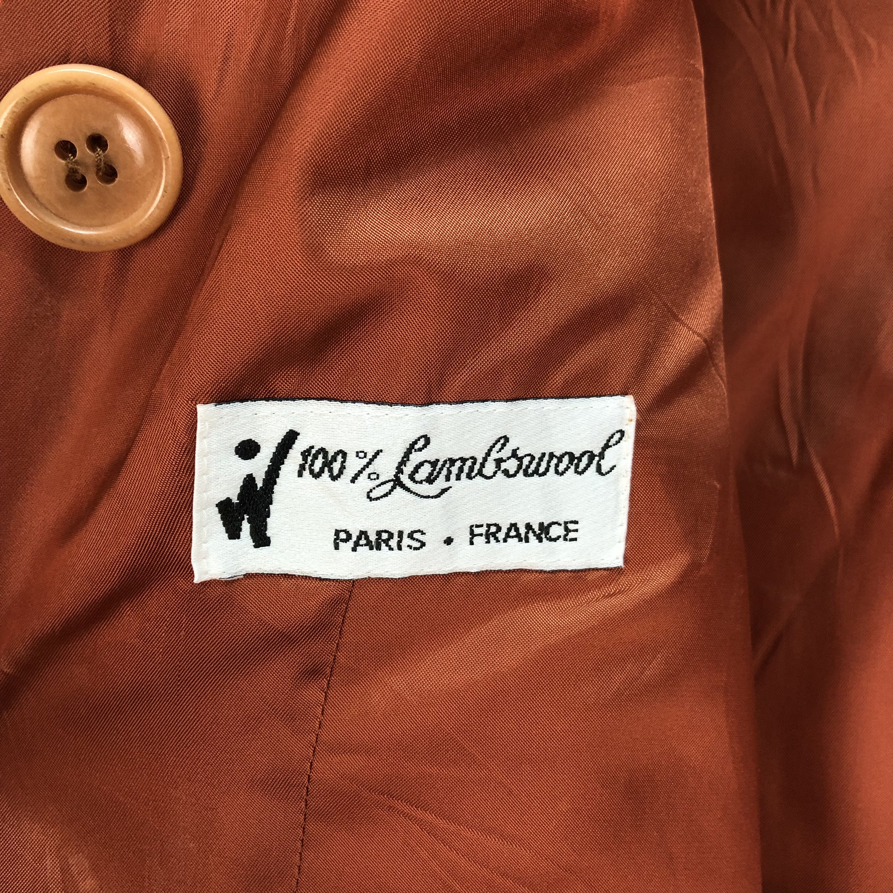 Other BEAGLE LAMBWOOL DOUBLE BREASTED ORANGE COAT #6424-66 Size S / US 4 / IT 40 - 9 Thumbnail