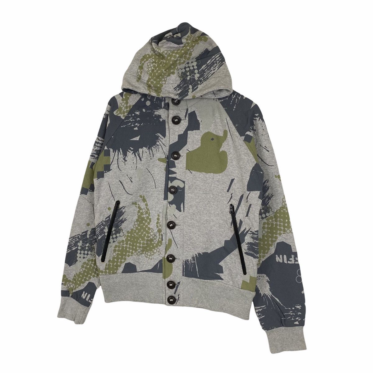 Griffin GRIFFIN Camo Bladecut Italian Hoodie Sweater Jacket Size US S / EU 44-46 / 1 - 4 Thumbnail