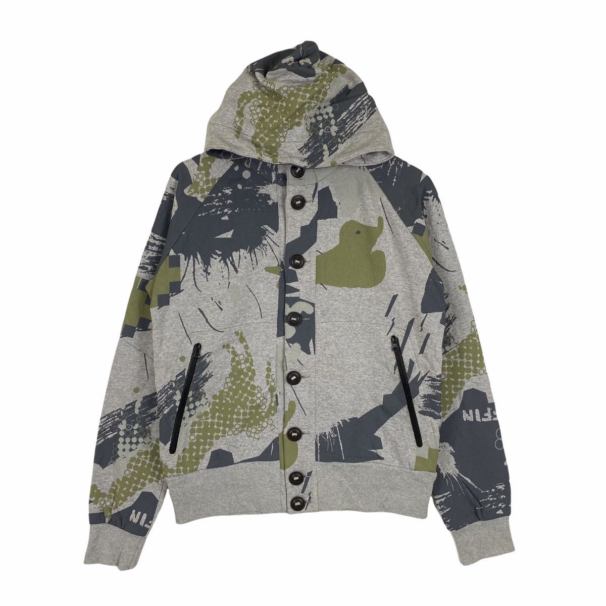 Griffin GRIFFIN Camo Bladecut Italian Hoodie Sweater Jacket Size US S / EU 44-46 / 1 - 1 Thumbnail