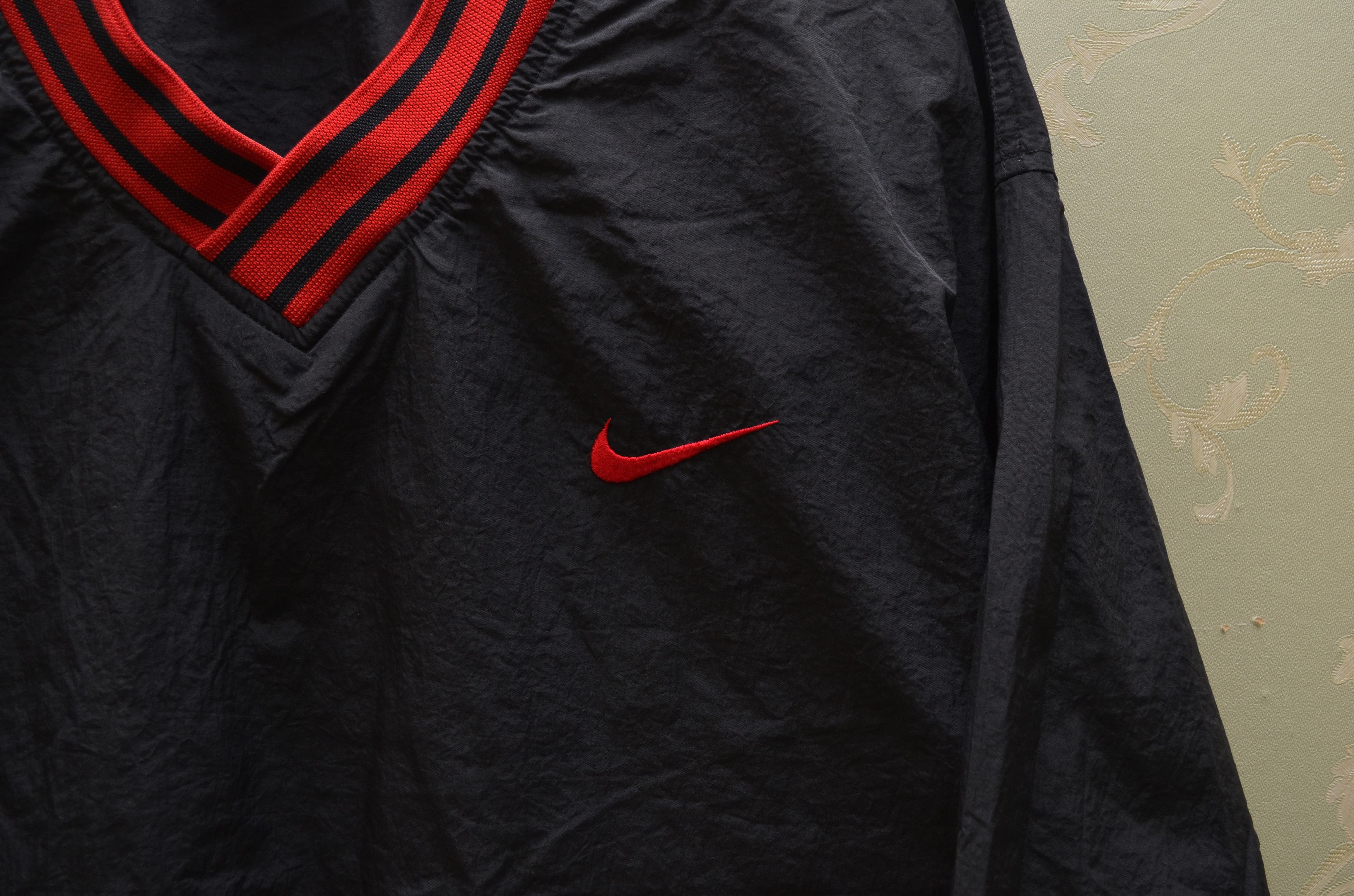 Nike × Vintage Nike Vintage Pullover Jacket Embroided Logo 90s y2k Size US XL / EU 56 / 4 - 3 Thumbnail