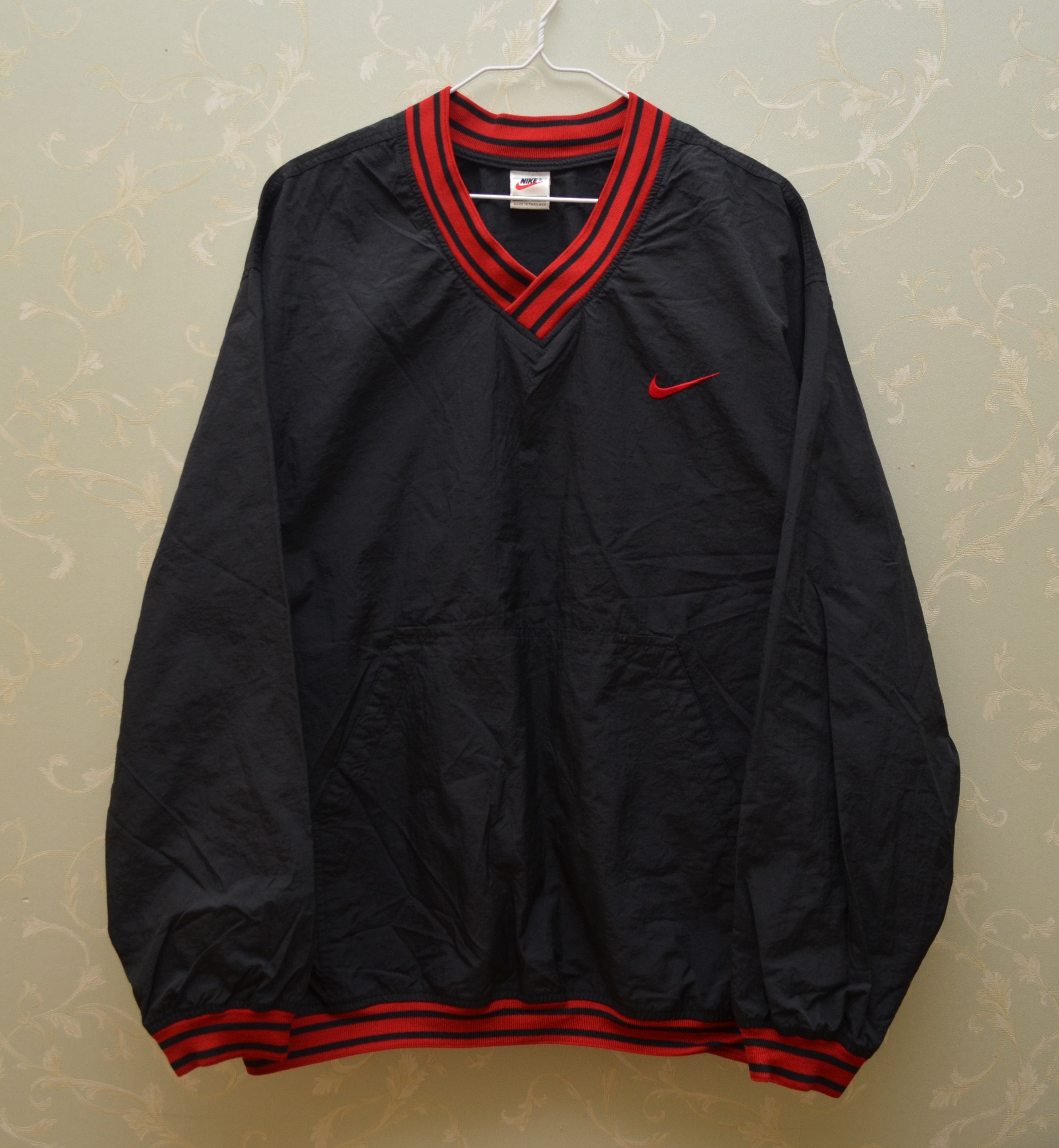 Nike × Vintage Nike Vintage Pullover Jacket Embroided Logo 90s y2k Size US XL / EU 56 / 4 - 1 Thumbnail