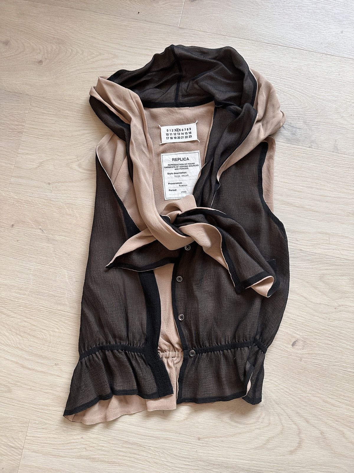 Image of Maison Margiela Margiela Line 4 Fall 2005 Top in Brown, Women's (Size XS)