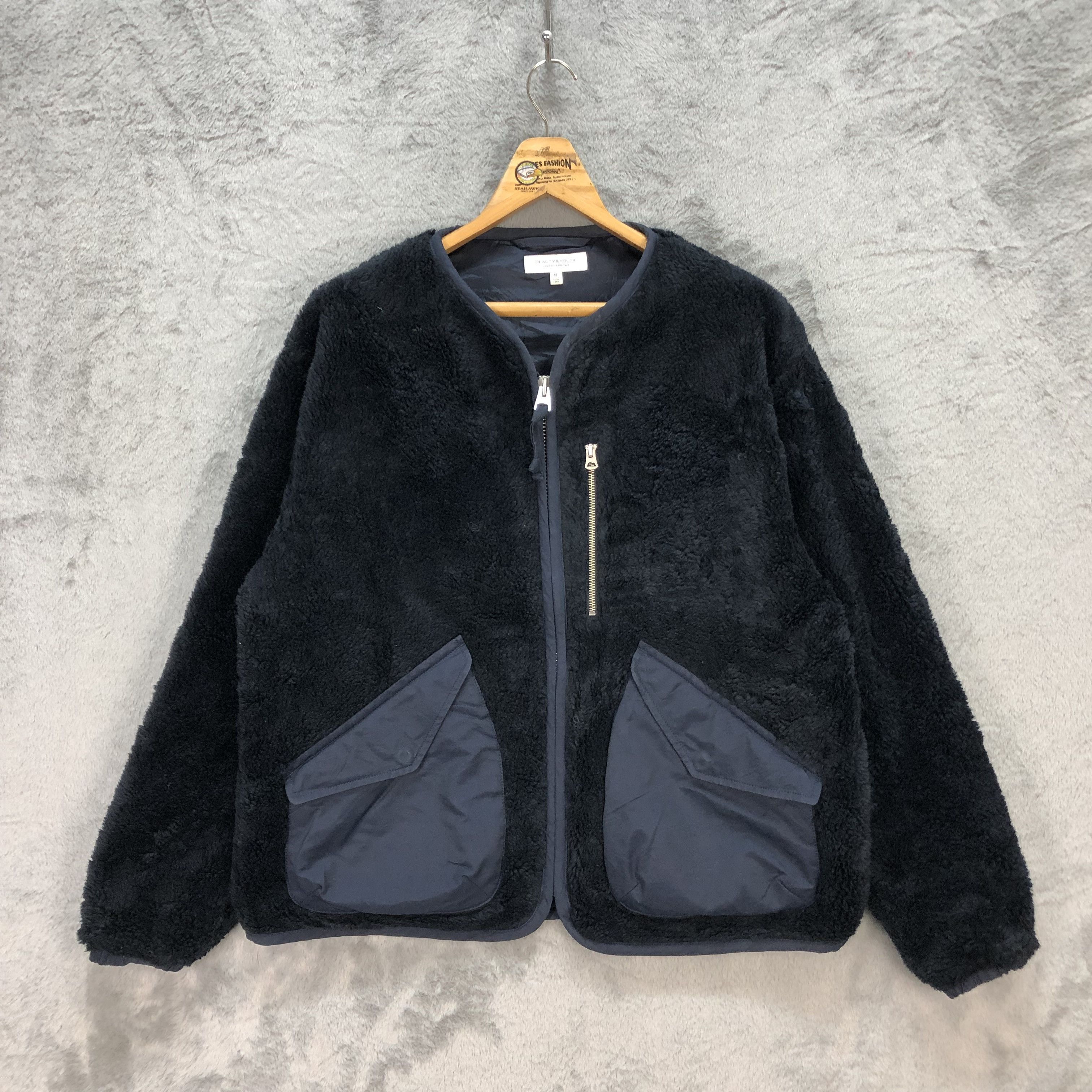 BEAUTY&YOUTH BEAUTY & YOUTH UNITED ARROWS FLEECE JACKET #5883-212 Size US XL / EU 56 / 4 - 1 Thumbnail
