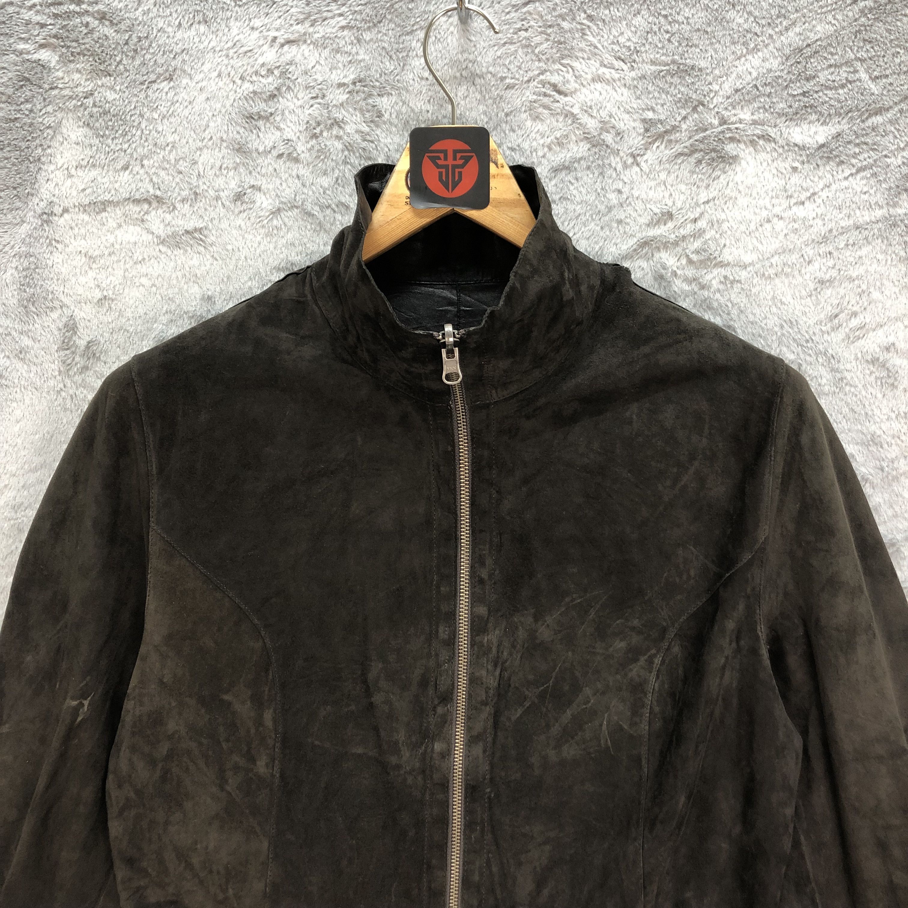 Genuine Leather REVERSIBLE SUEDE & LEATHER JACKET #6426-66 Size L / US 10 / IT 46 - 4 Thumbnail