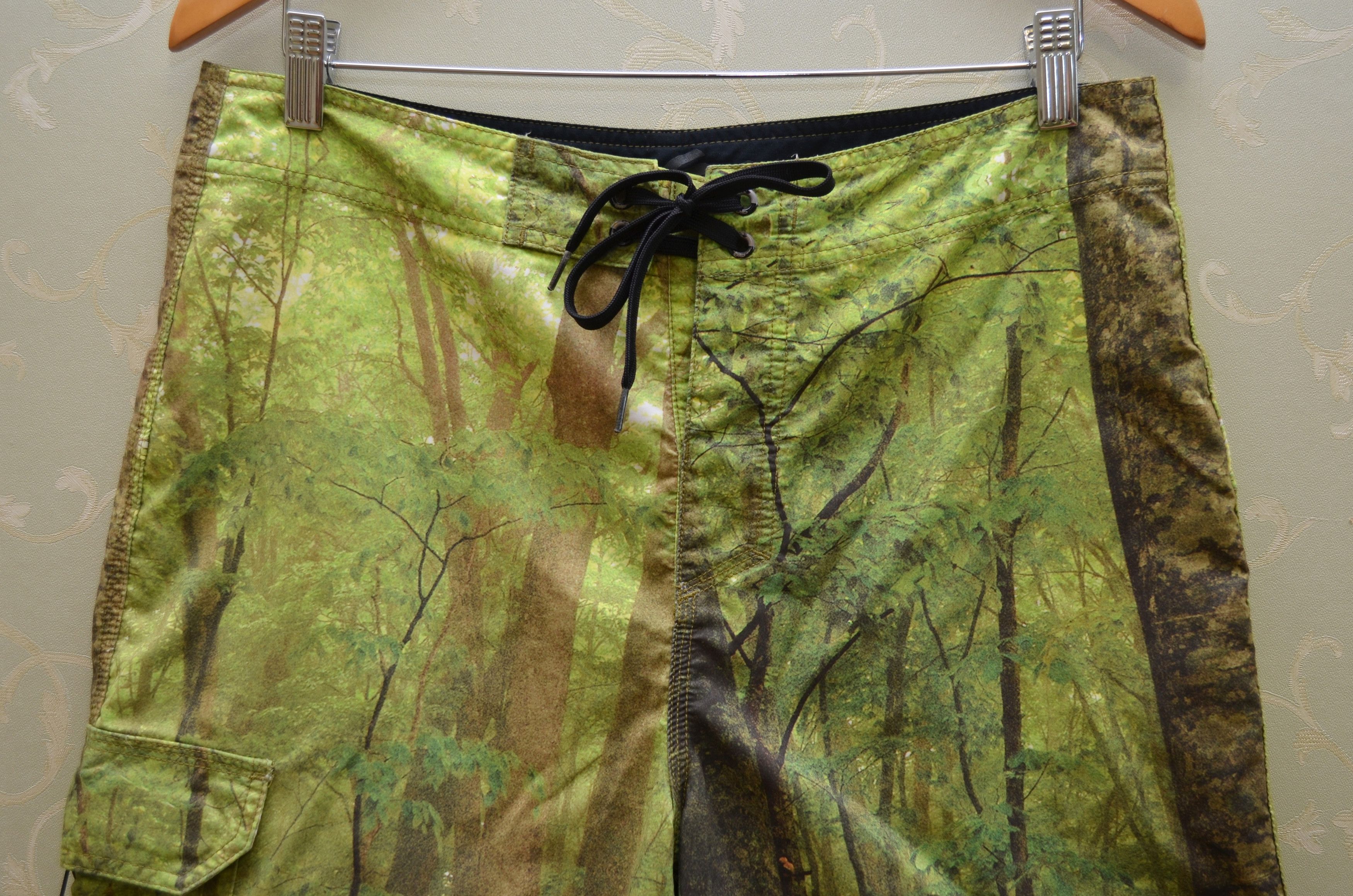 Nike Nike 6.0 Green Trees Forest Print Shorts Size 32 Size US 32 / EU 48 - 2 Thumbnail