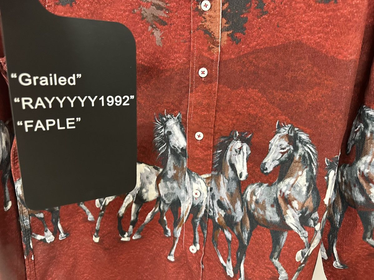 Kith Kith Printed Horses Cord Ludlow Shirt Size US L / EU 52-54 / 3 - 4 Thumbnail