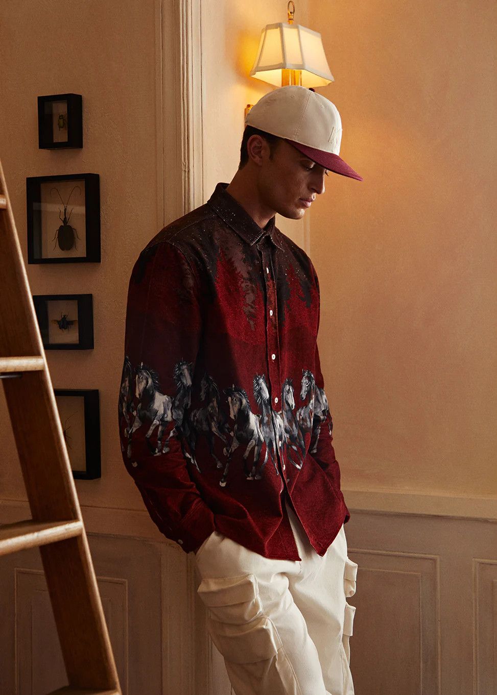 Kith Kith Printed Horses Cord Ludlow Shirt | Grailed
