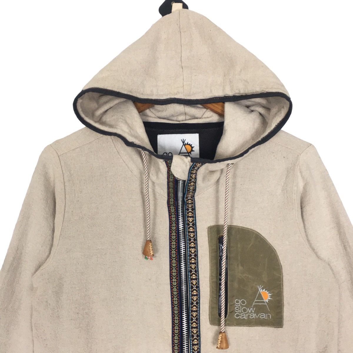 go slow caravan Vintage GoSlowCaravan Streetwear Outdoor Pullover Hodie Size M / US 6-8 / IT 42-44 - 2 Thumbnail