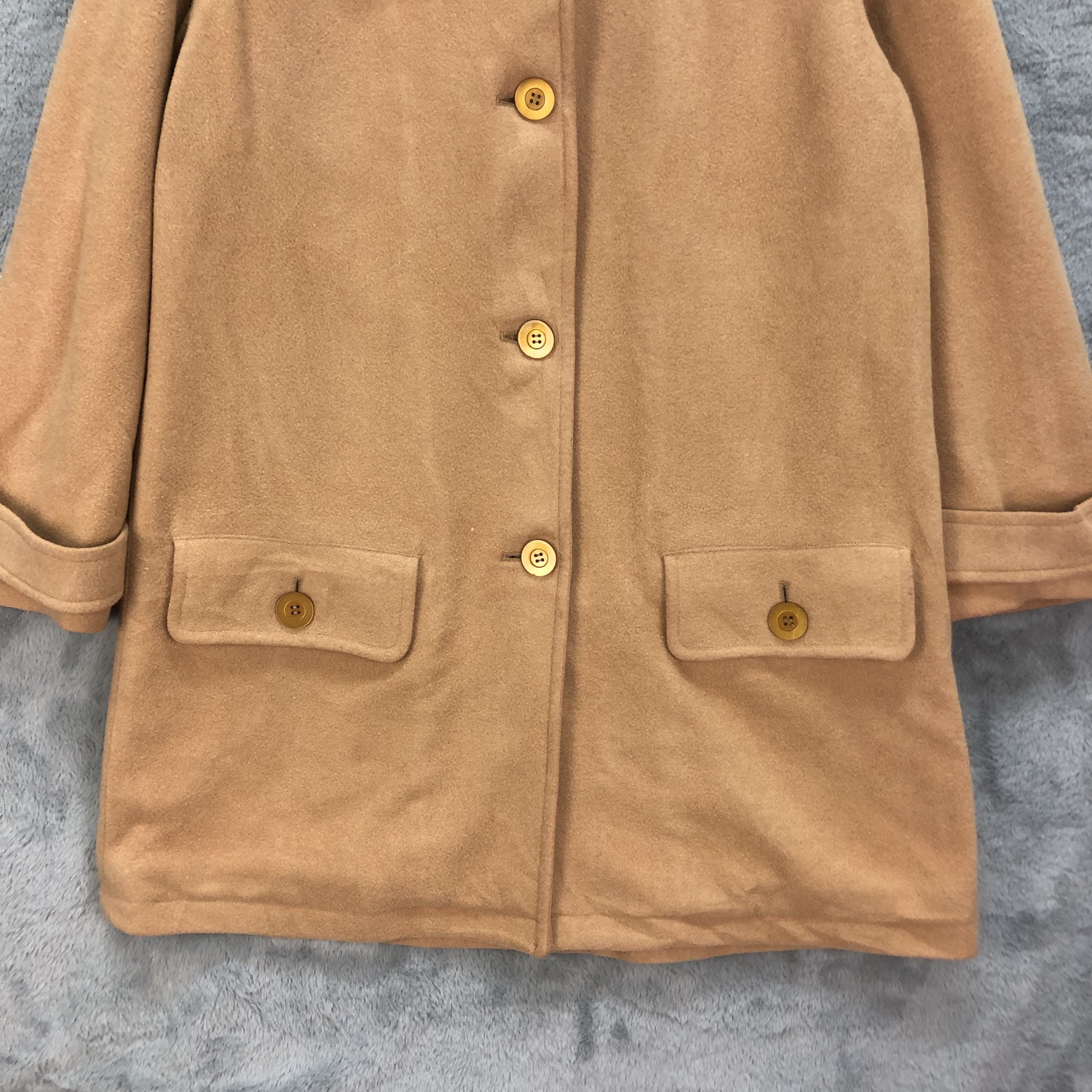 DKNY DKNY JEANS WOOL LONG COAT / OVERCOAT #5501-193 Size M / US 6-8 / IT 42-44 - 3 Thumbnail