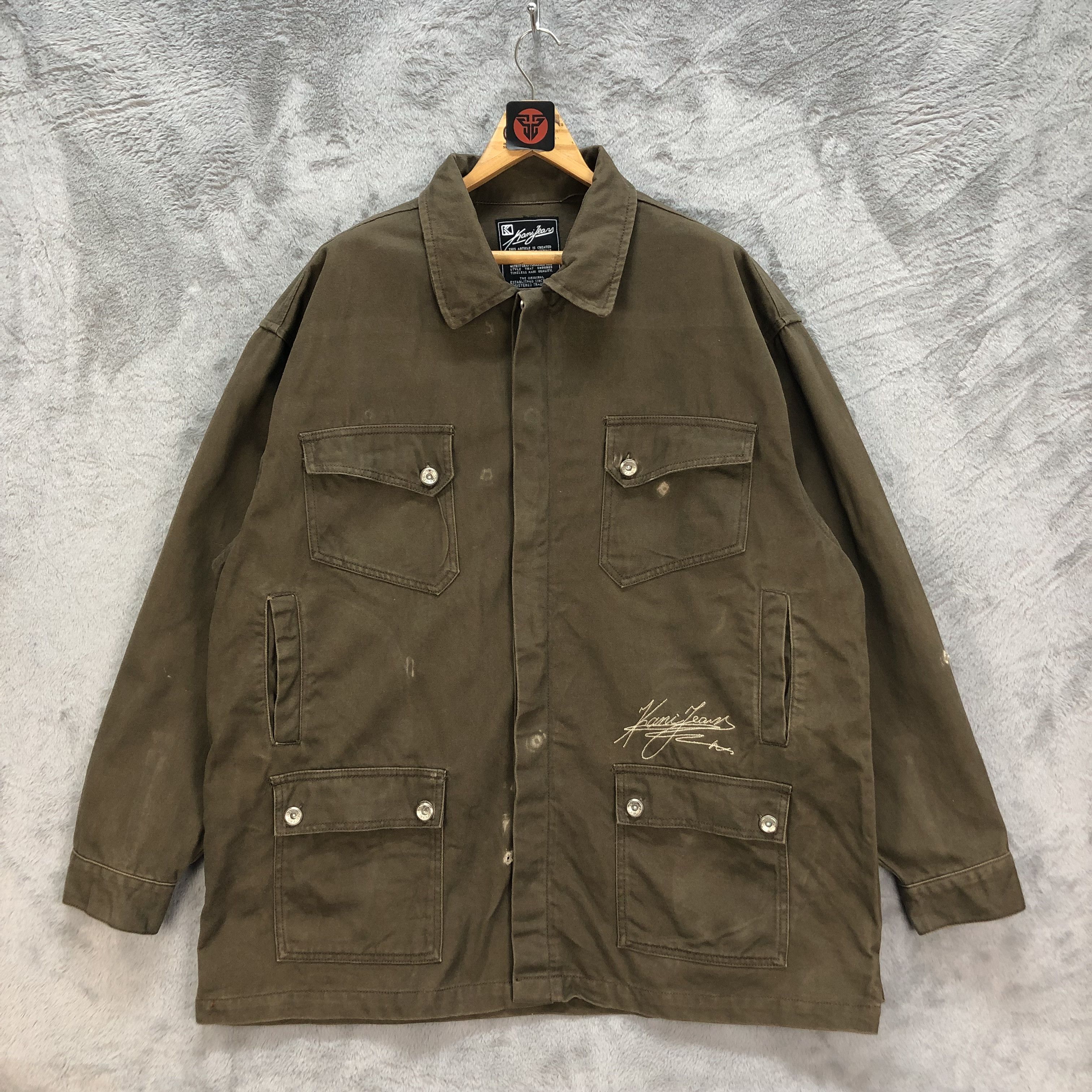 Karl Kani VINTAGE KANI JEANS CHORE JACKET #6404-65 Size US XL / EU 56 / 4 - 1 Thumbnail