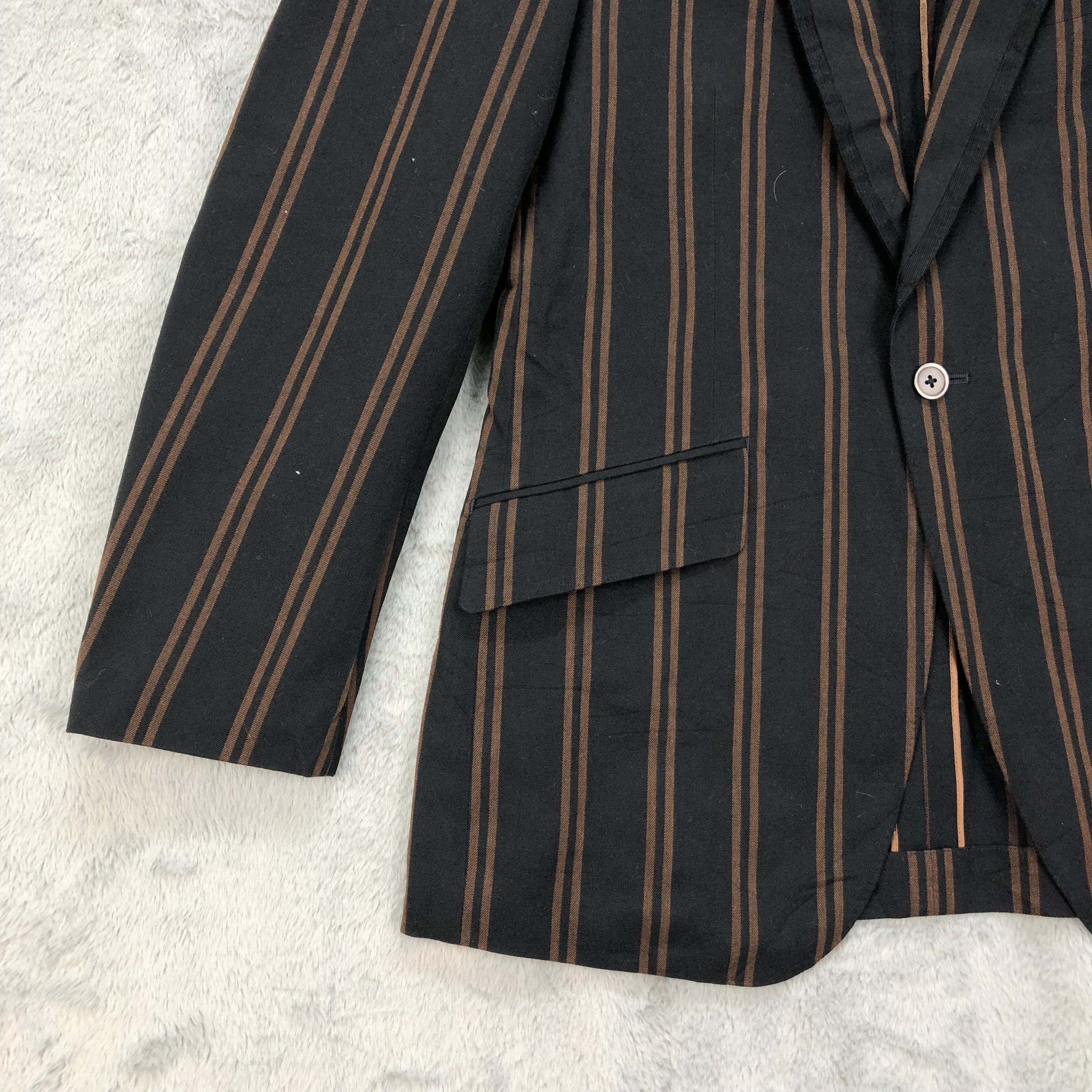 Kent & Curwen Kent & Curwen England Striped Suit Jacket / Blazer #4638-161 Size US L / EU 52-54 / 3 - 4 Thumbnail
