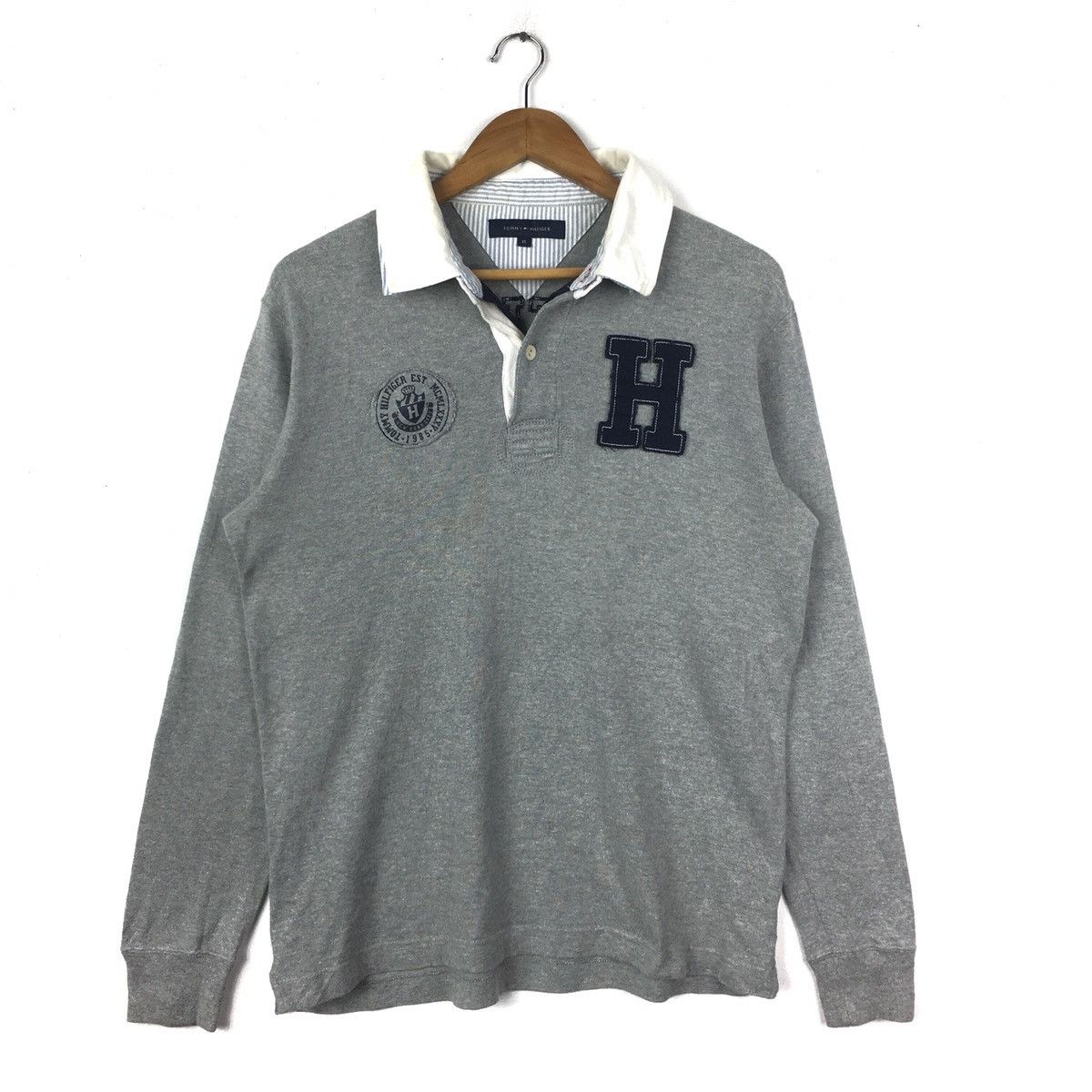 TOMMY HILFIGER SMALL LOGO POLOS LONG SLEEVE T-SHIRT