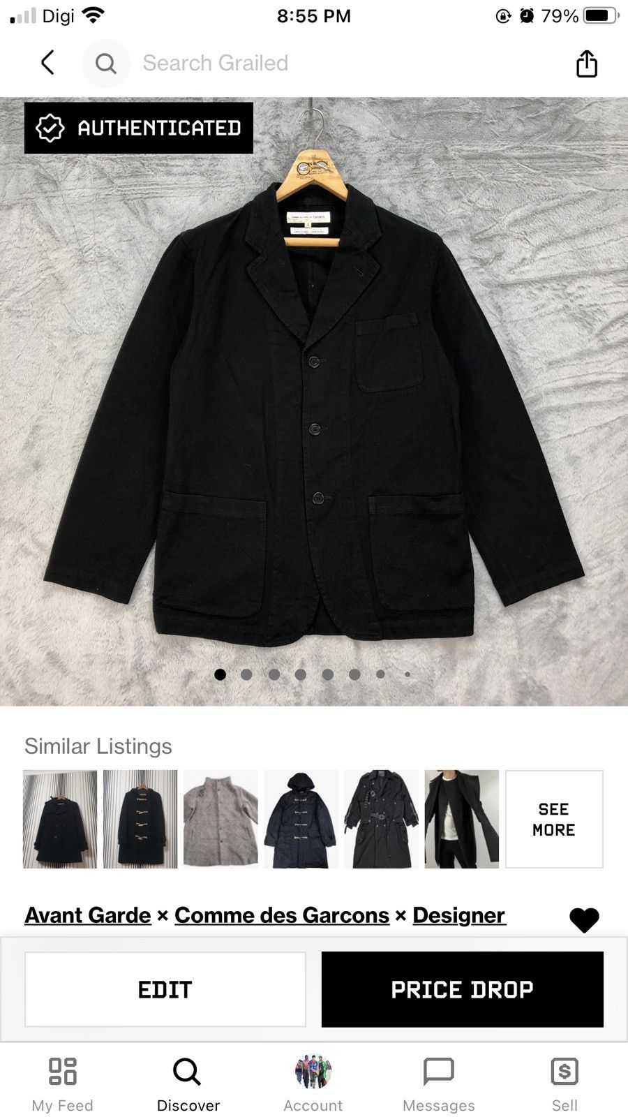 Comme des Garcons SHIRT CDG SHIRT Made in France Casual Jacket #4640-161 Size US M / EU 48-50 / 2 - 11 Thumbnail
