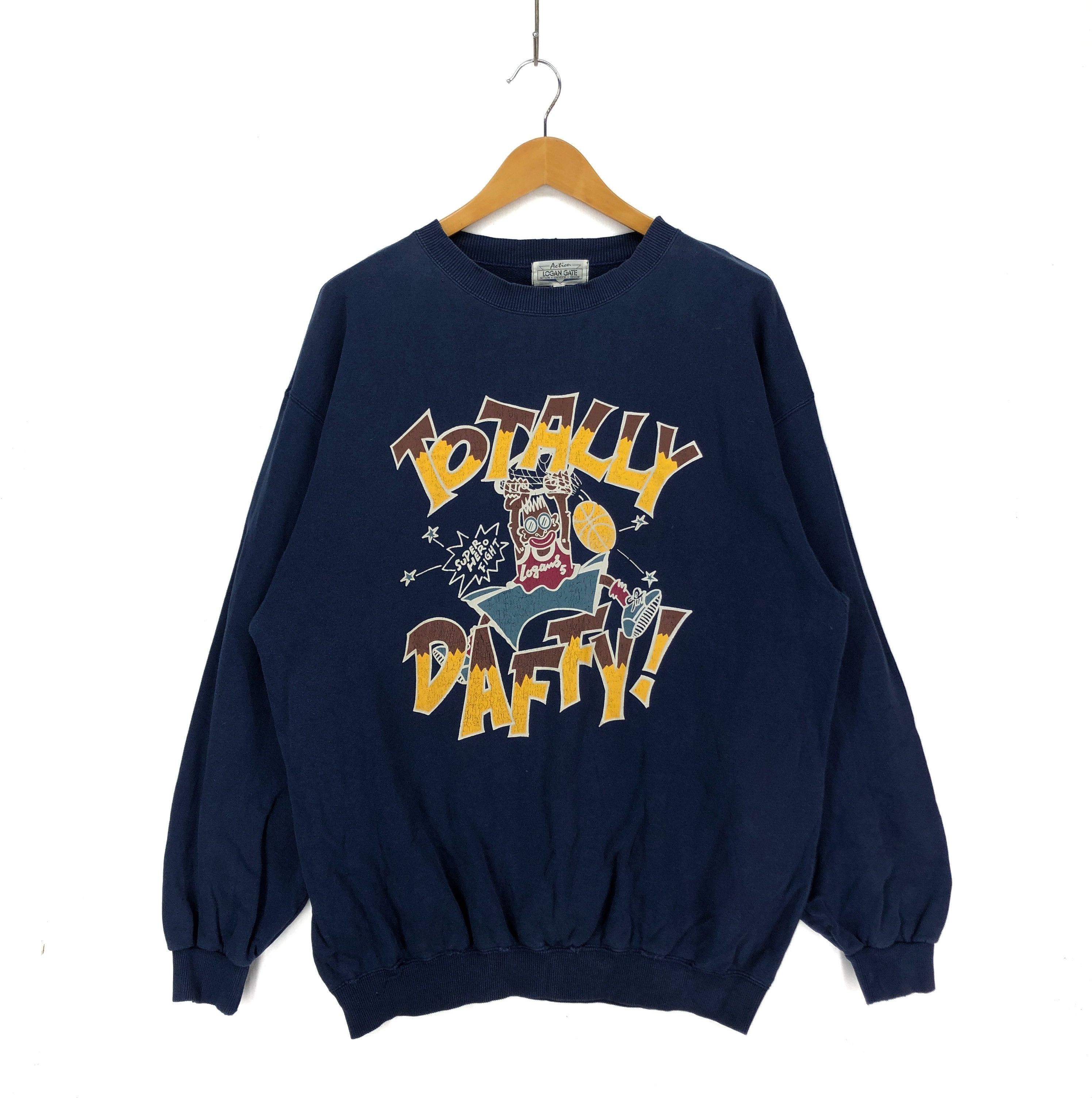 Vintage Vintage LOGAN Basketball Superhero Sweatshirt #1526-56 Size US XL / EU 56 / 4 - 1 Thumbnail
