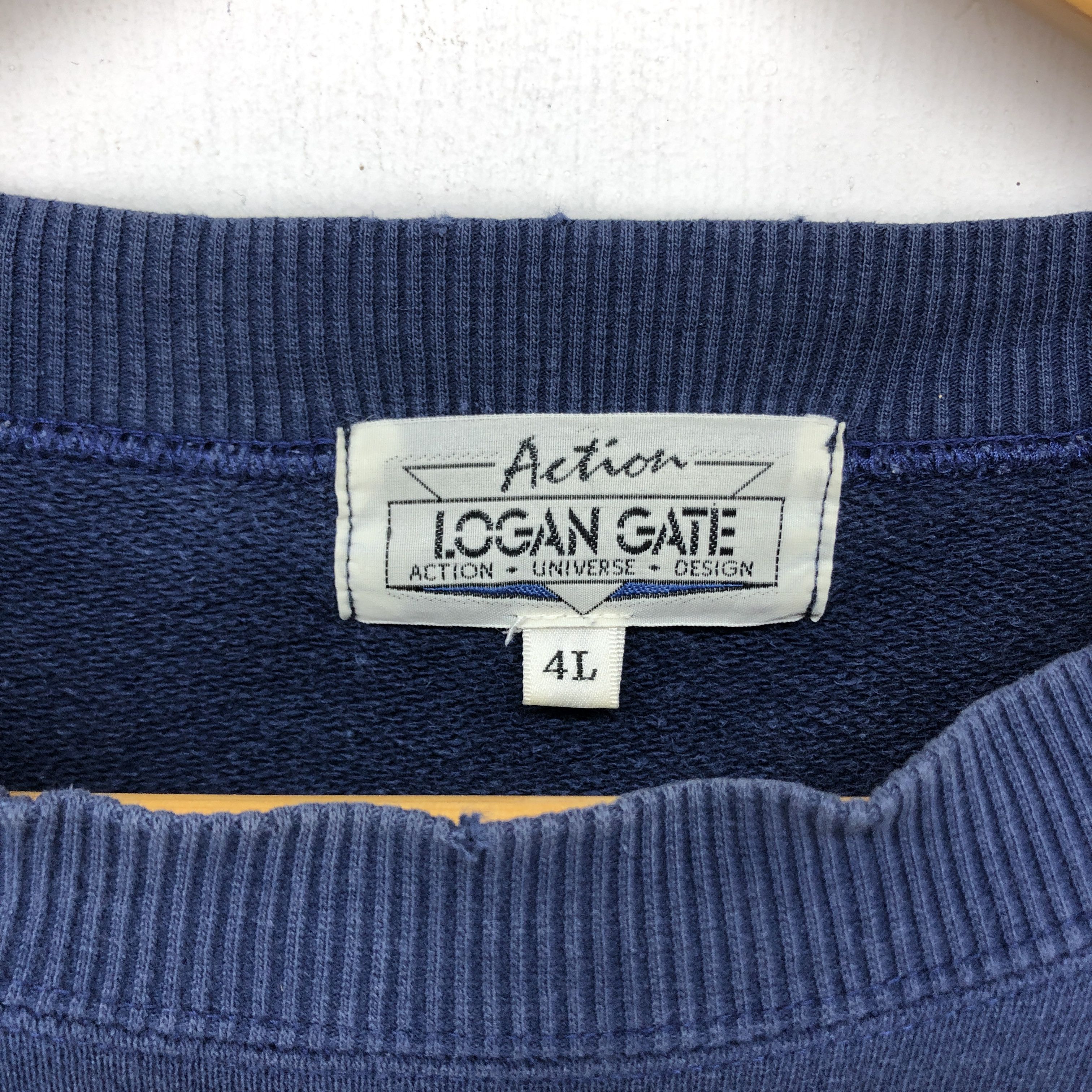 Vintage Vintage LOGAN Basketball Superhero Sweatshirt #1526-56 Size US XL / EU 56 / 4 - 6 Thumbnail