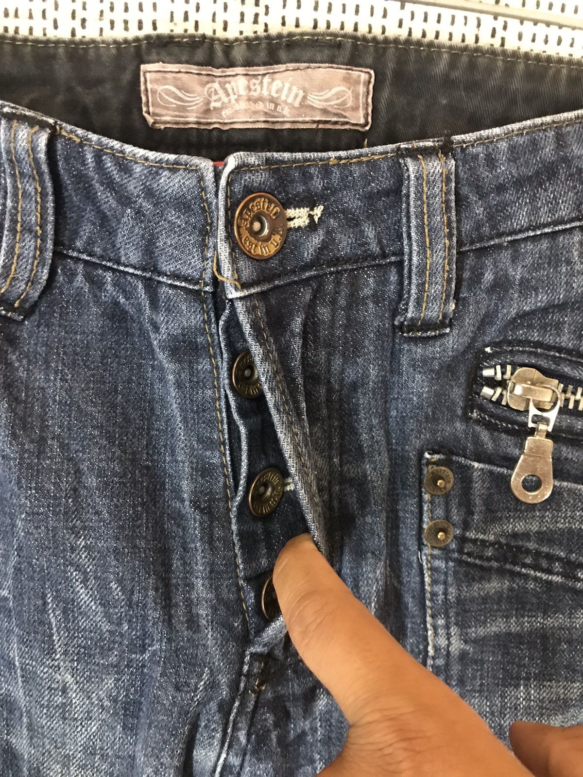 Japanese Brand × Seditionaries × Vintage 🔥STEALS🔥APESTEIN FLARED BY TRIM LTD CO DENIM VERY RARE Size US 34 / EU 50 - 8 Thumbnail
