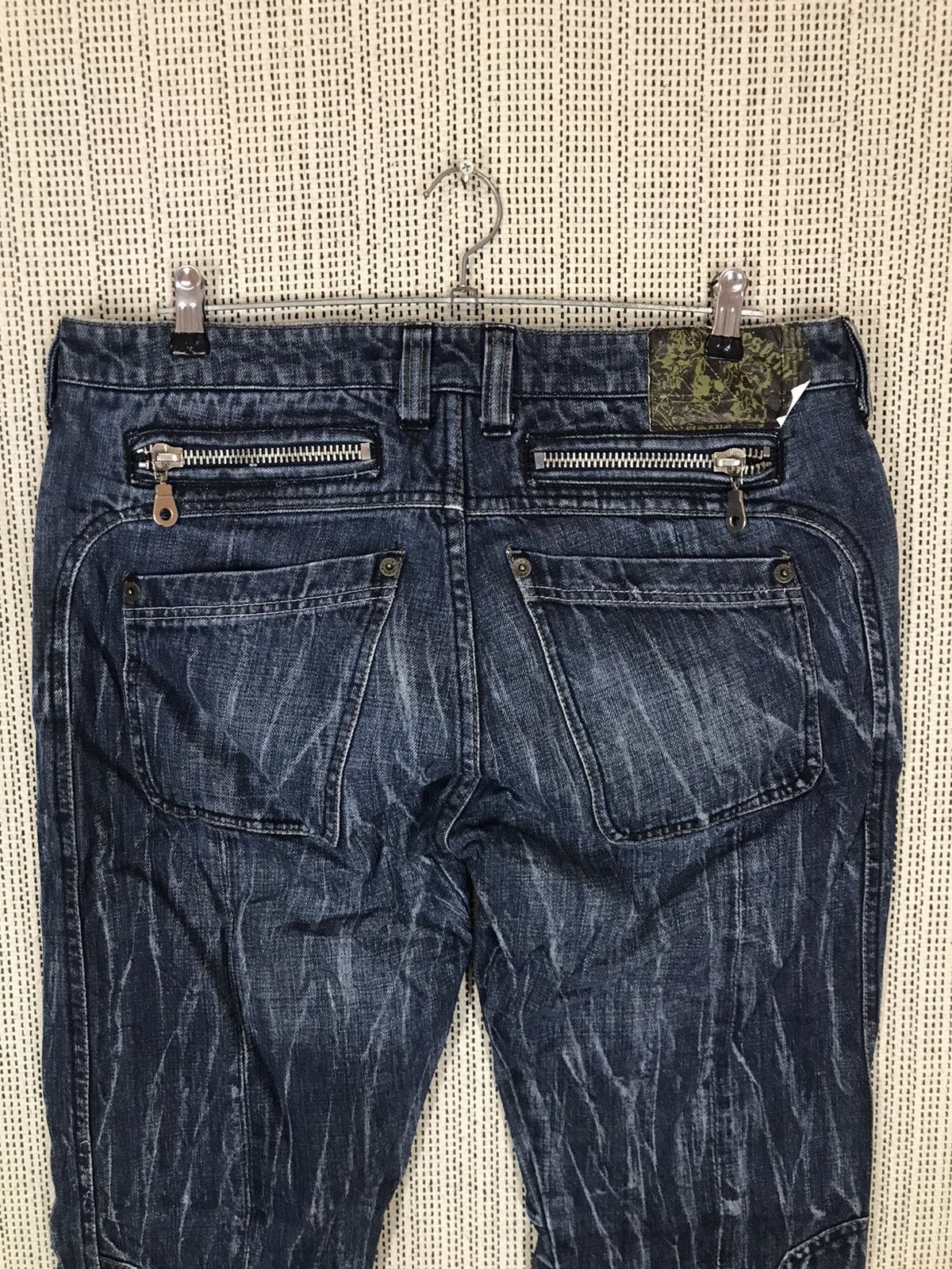 Japanese Brand × Seditionaries × Vintage 🔥STEALS🔥APESTEIN FLARED BY TRIM LTD CO DENIM VERY RARE Size US 34 / EU 50 - 11 Thumbnail