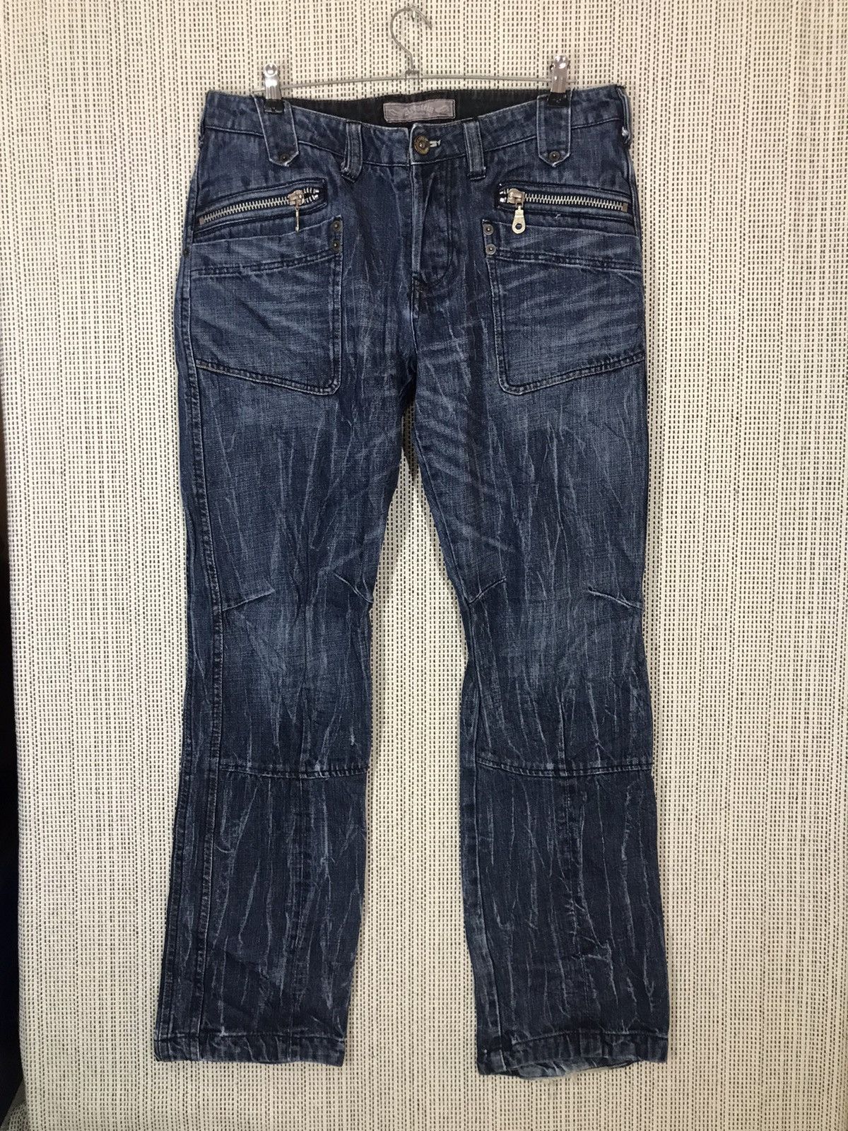 Japanese Brand × Seditionaries × Vintage 🔥STEALS🔥APESTEIN FLARED BY TRIM LTD CO DENIM VERY RARE Size US 34 / EU 50 - 1 Thumbnail