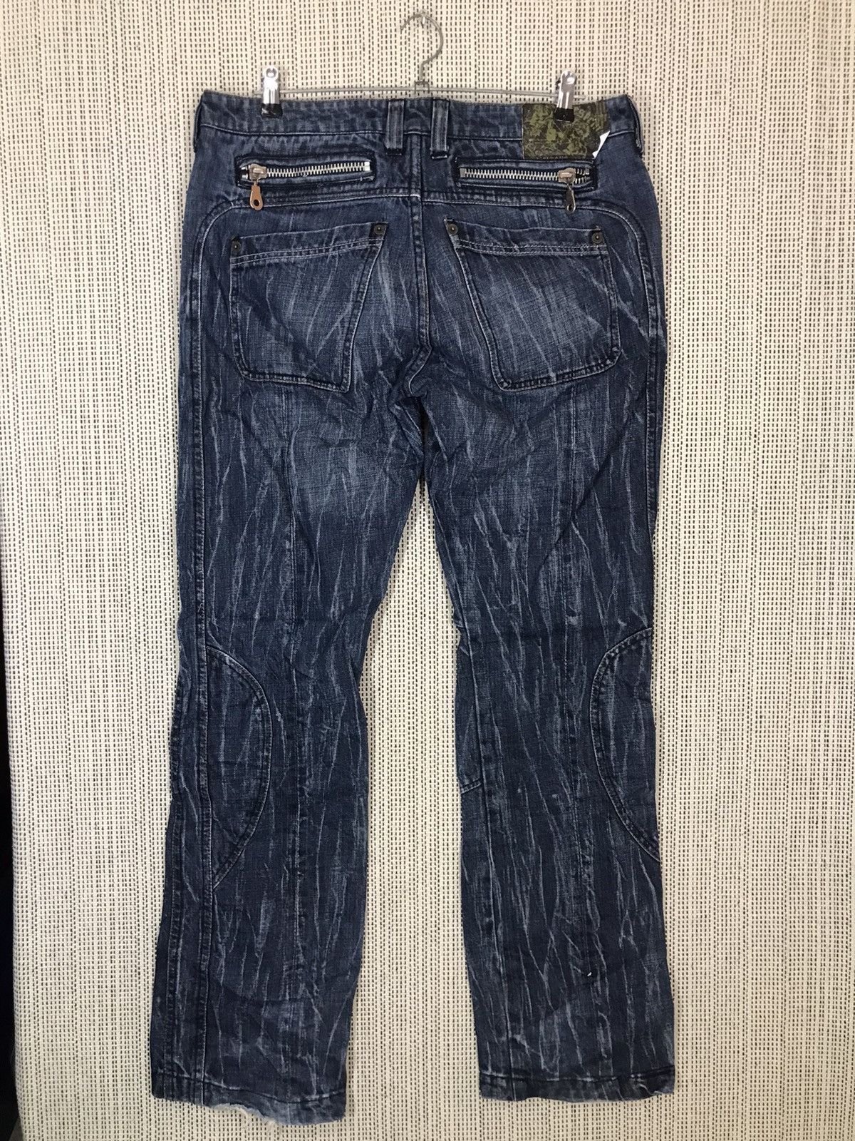 Japanese Brand × Seditionaries × Vintage 🔥STEALS🔥APESTEIN FLARED BY TRIM LTD CO DENIM VERY RARE Size US 34 / EU 50 - 2 Thumbnail