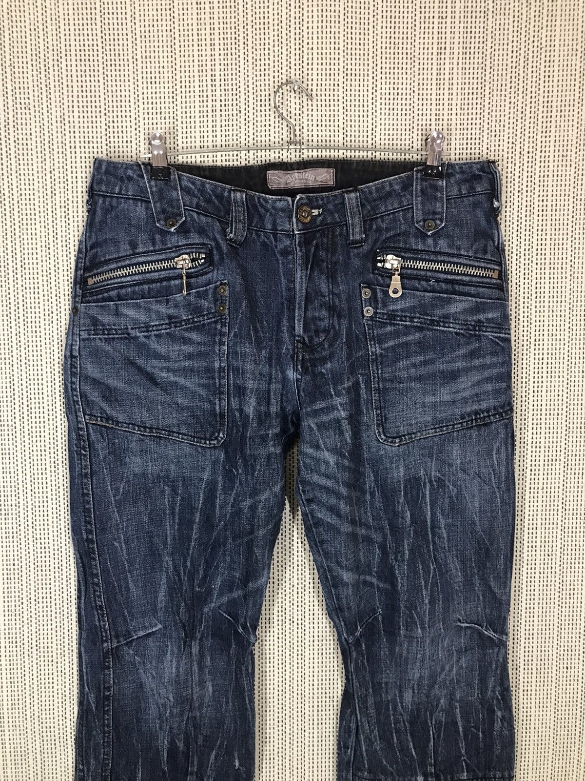 Japanese Brand × Seditionaries × Vintage 🔥STEALS🔥APESTEIN FLARED BY TRIM LTD CO DENIM VERY RARE Size US 34 / EU 50 - 3 Thumbnail
