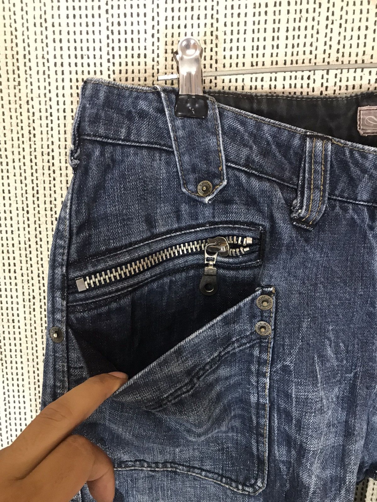 Japanese Brand × Seditionaries × Vintage 🔥STEALS🔥APESTEIN FLARED BY TRIM LTD CO DENIM VERY RARE Size US 34 / EU 50 - 9 Thumbnail