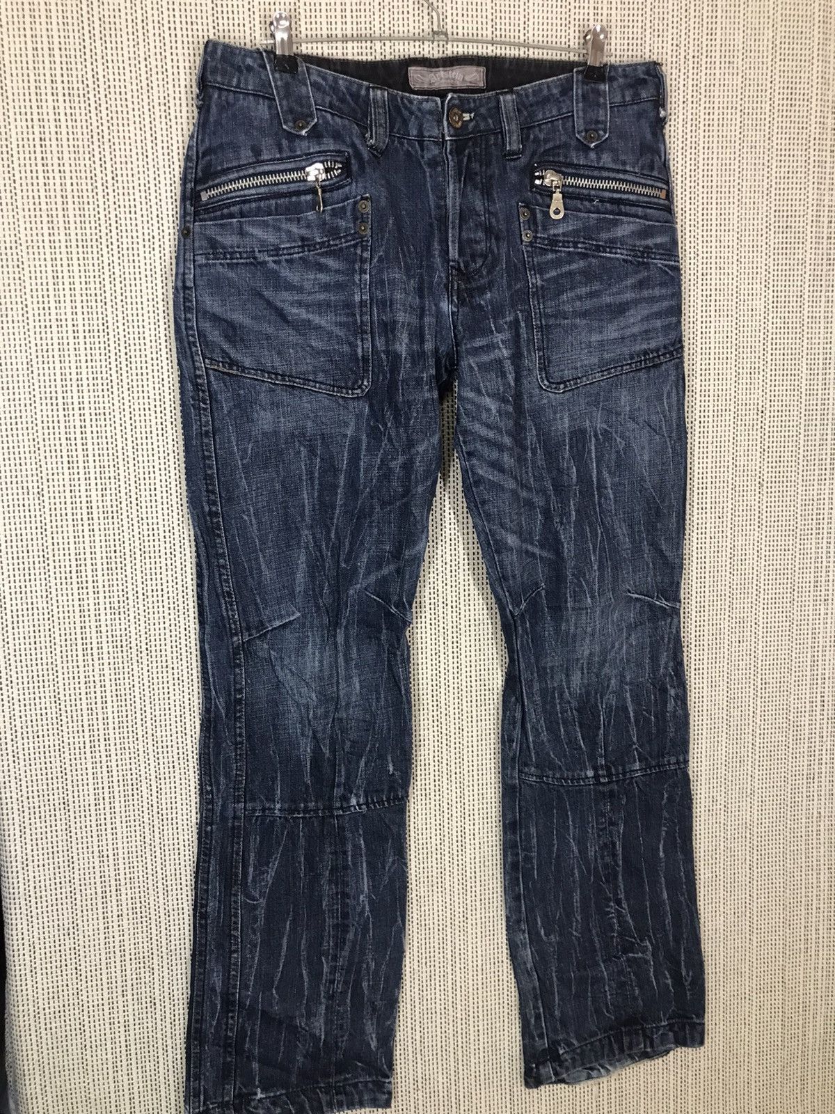 Japanese Brand × Seditionaries × Vintage 🔥STEALS🔥APESTEIN FLARED BY TRIM LTD CO DENIM VERY RARE Size US 34 / EU 50 - 4 Thumbnail