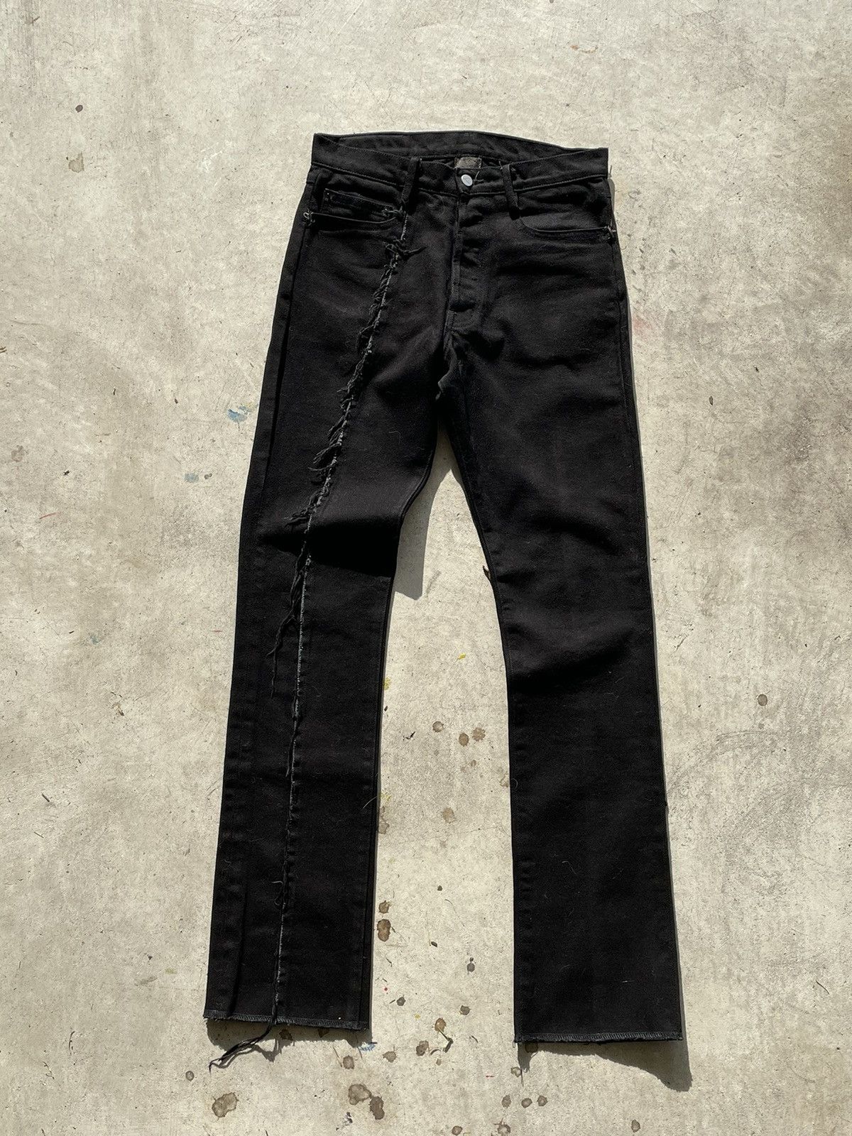 Unsound Rags UNSOUND JAPANESE BLACK RAW DENIM JEANS Size US 30 / EU 46 - 1 Thumbnail