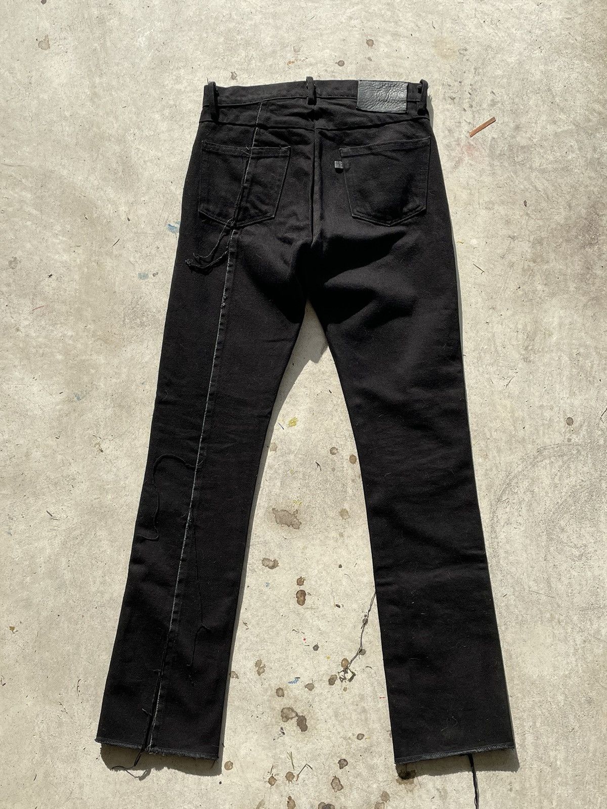 Unsound Rags UNSOUND JAPANESE BLACK RAW DENIM JEANS Size US 30 / EU 46 - 2 Thumbnail