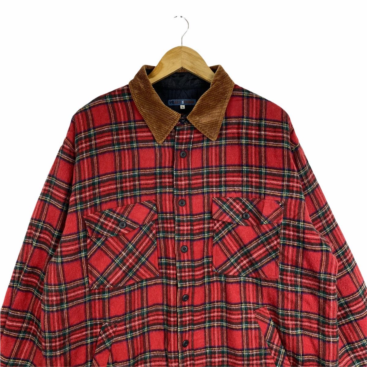 Vintage Vintage PRACT STUDIO Checkered Tartan Design Jacket Size US L / EU 52-54 / 3 - 5 Thumbnail