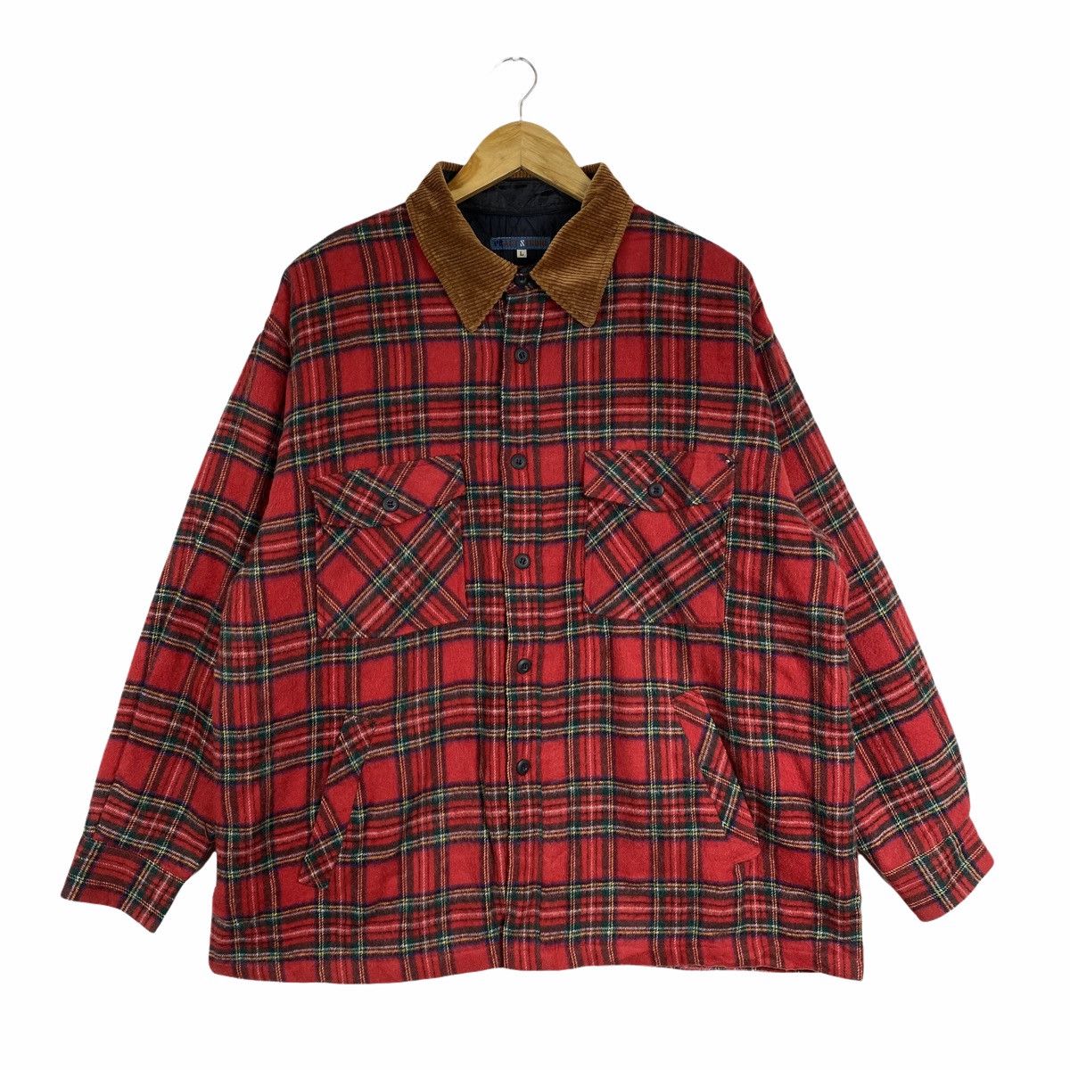 Vintage Vintage PRACT STUDIO Checkered Tartan Design Jacket Size US L / EU 52-54 / 3 - 1 Thumbnail