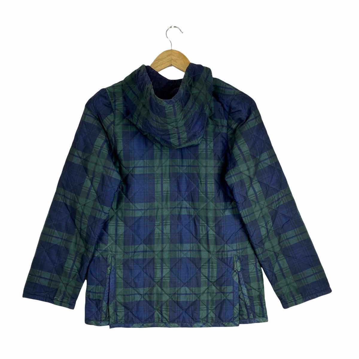 Lavenham × Vintage Vintage LAVENHAM ENGLAND Tartan Design Quilted Hoodie Jacket Size US XS / EU 42 / 0 - 2 Thumbnail