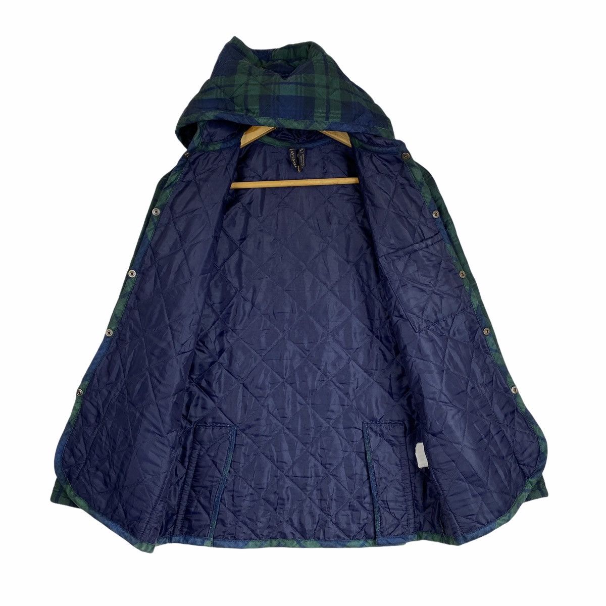 Lavenham × Vintage Vintage LAVENHAM ENGLAND Tartan Design Quilted Hoodie Jacket Size US XS / EU 42 / 0 - 3 Thumbnail