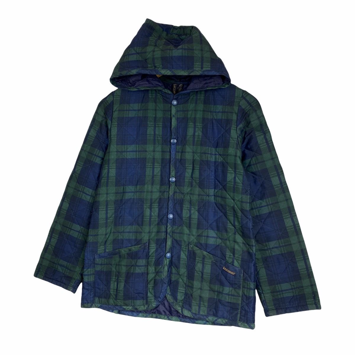 Lavenham × Vintage Vintage LAVENHAM ENGLAND Tartan Design Quilted Hoodie Jacket Size US XS / EU 42 / 0 - 4 Thumbnail